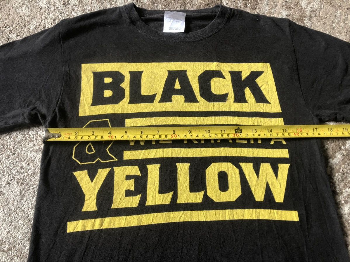 Hanes Vintage Y2K Wiz Khalifa Black And Yellow T Shirt Size US S / EU 44-46 / 1 - 4 Thumbnail