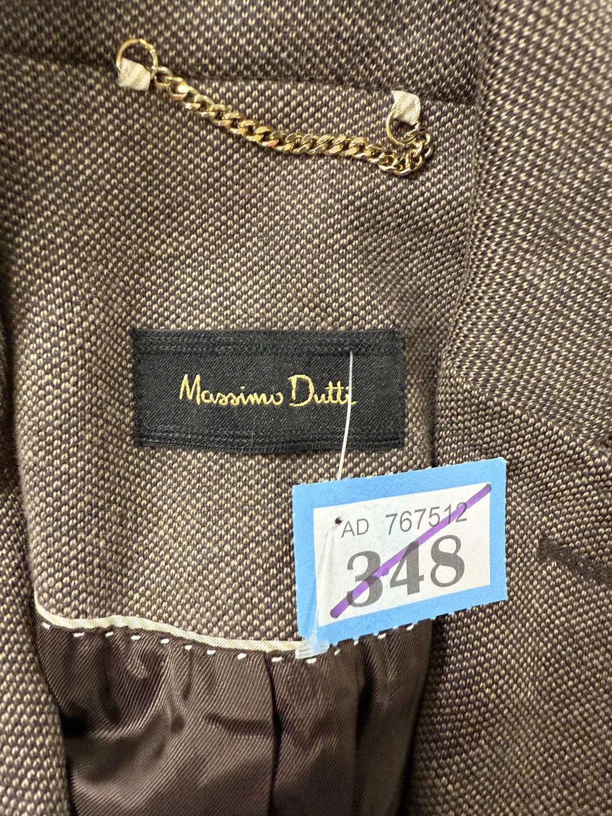 Massimo Dutti Massimo Dutti Brown Wool Blend Blazer Jacket EUR 34 / USA 2 Size M / US 6-8 / IT 42-44 - 2 Thumbnail