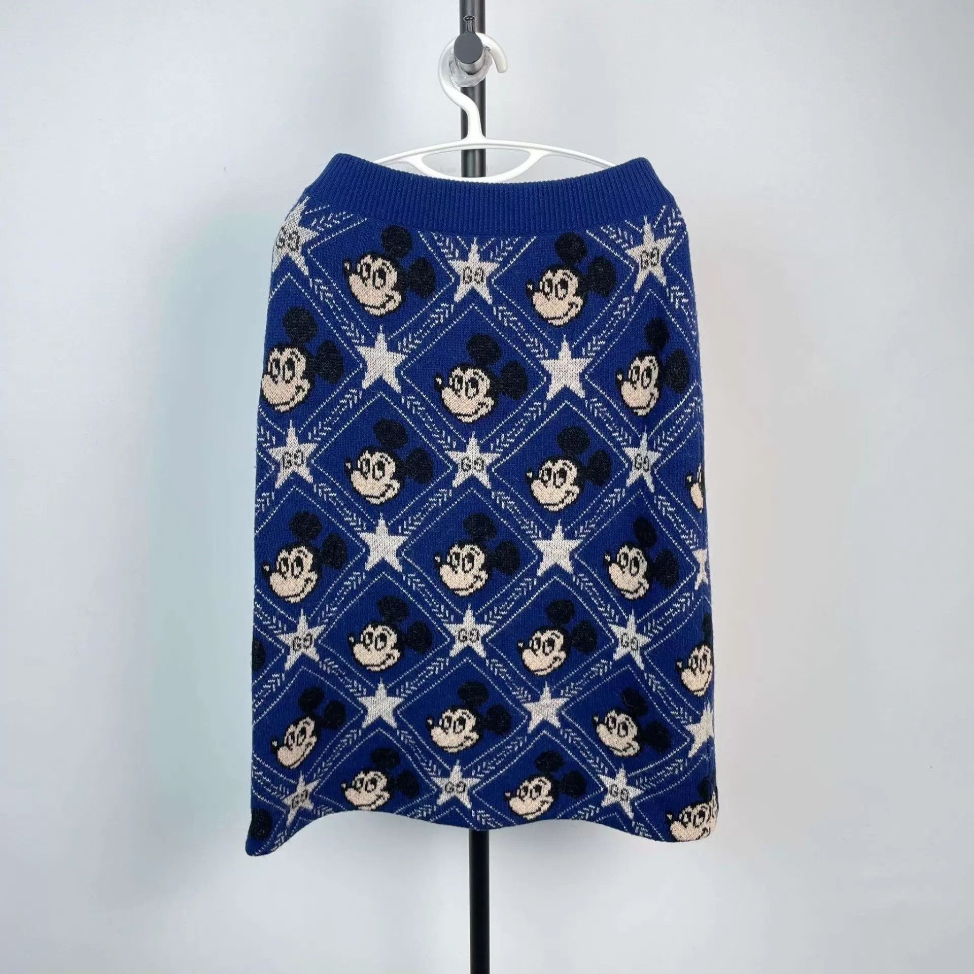 Gucci Gucci X Disney Blue Wool Skirt Size 27" / US 4 / IT 40 - 2 Thumbnail