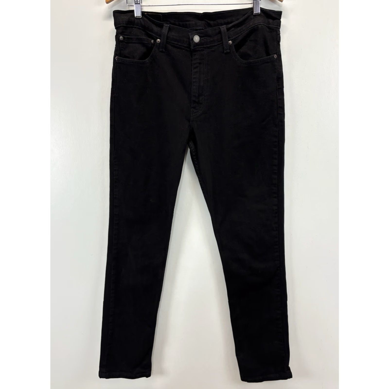 Levi's Levi's 511 Mens Black Denim Jeans Slim Pants 36 x 29 Red Tab City Logo USA Mens Slim Jeans Black Denim Size US 36 / EU 52 - 2 Thumbnail