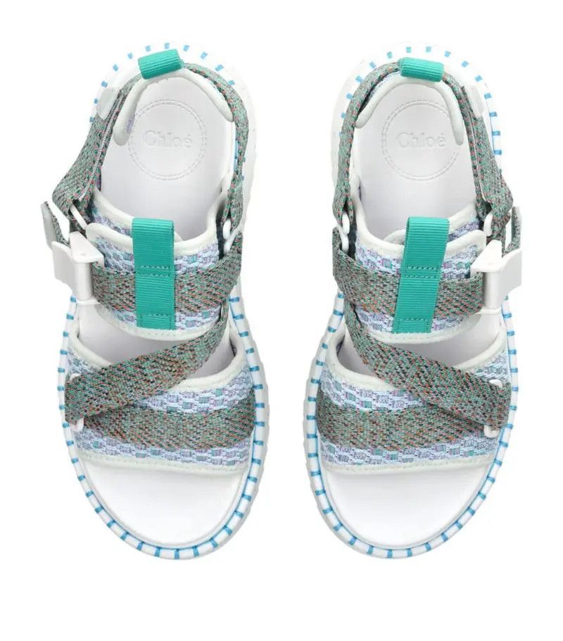 Chloe o1loc1c0624 CHC23 Lilli Sandals in Multicolor Size US 10 / IT 40 - 3 Thumbnail