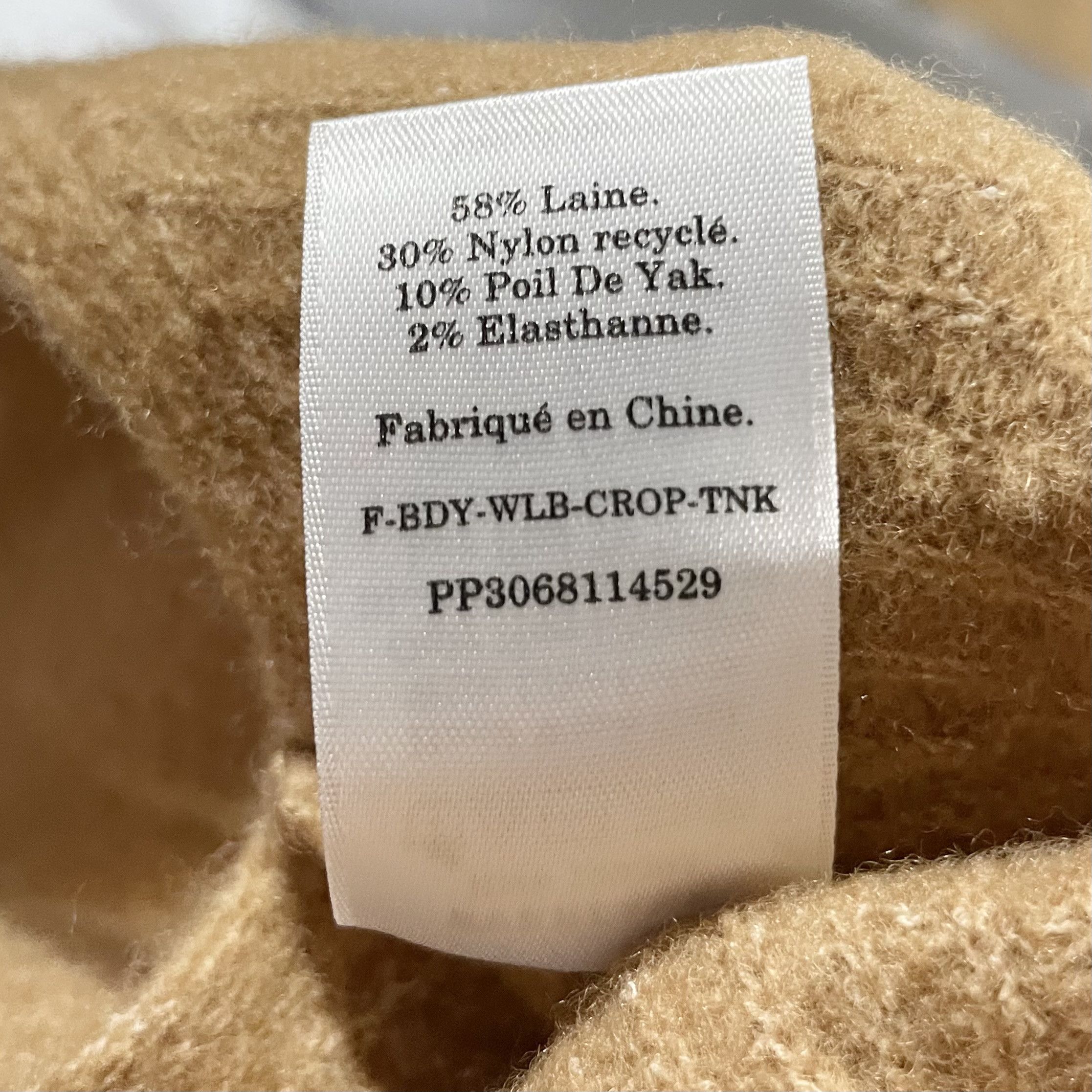 Everlane New Everlane Wool Blend Knit Cozy Cropped Tank Top Camel Size M / US 6-8 / IT 42-44 - 11 Thumbnail