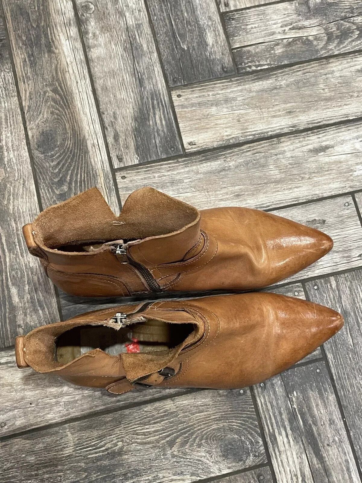 MoMA MOMA WOMENS ANKLE BOOTS SHOES LEATHER BROWN Size 40 Size US 10 / IT 40 - 5 Thumbnail