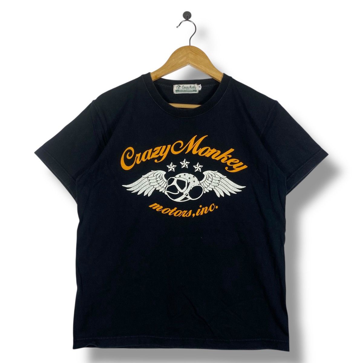 Japanese Brand Japanese Brand CRAZY MONKEY MOTORS Graphic Tee Shirt Size US M / EU 48-50 / 2 - 1 Thumbnail