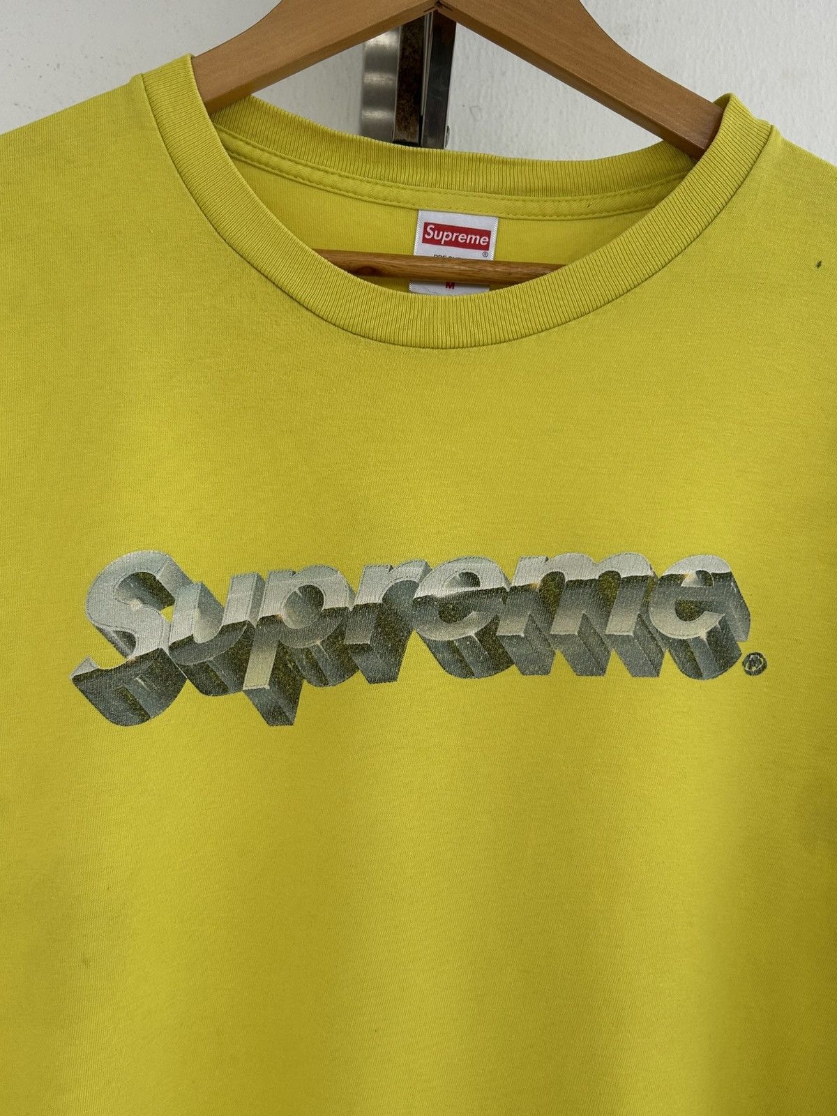 Supreme Supreme Chrome Mustard Vintage Tee Size US L / EU 52-54 / 3 - 3 Thumbnail