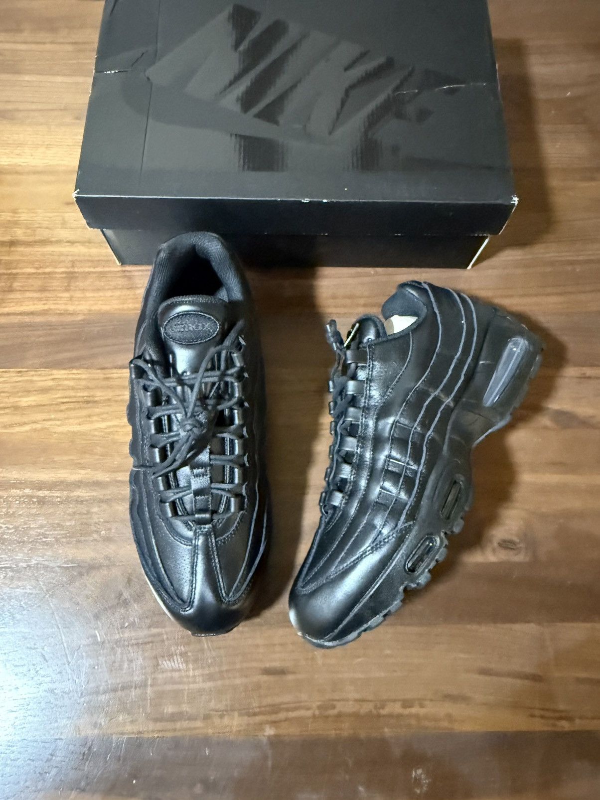 Nike Nike AIR MAX 95 'BIG BUBBLE - BLACK LEATHER' Sneaker Size 11 Size US 11 / EU 44 - 1 Thumbnail