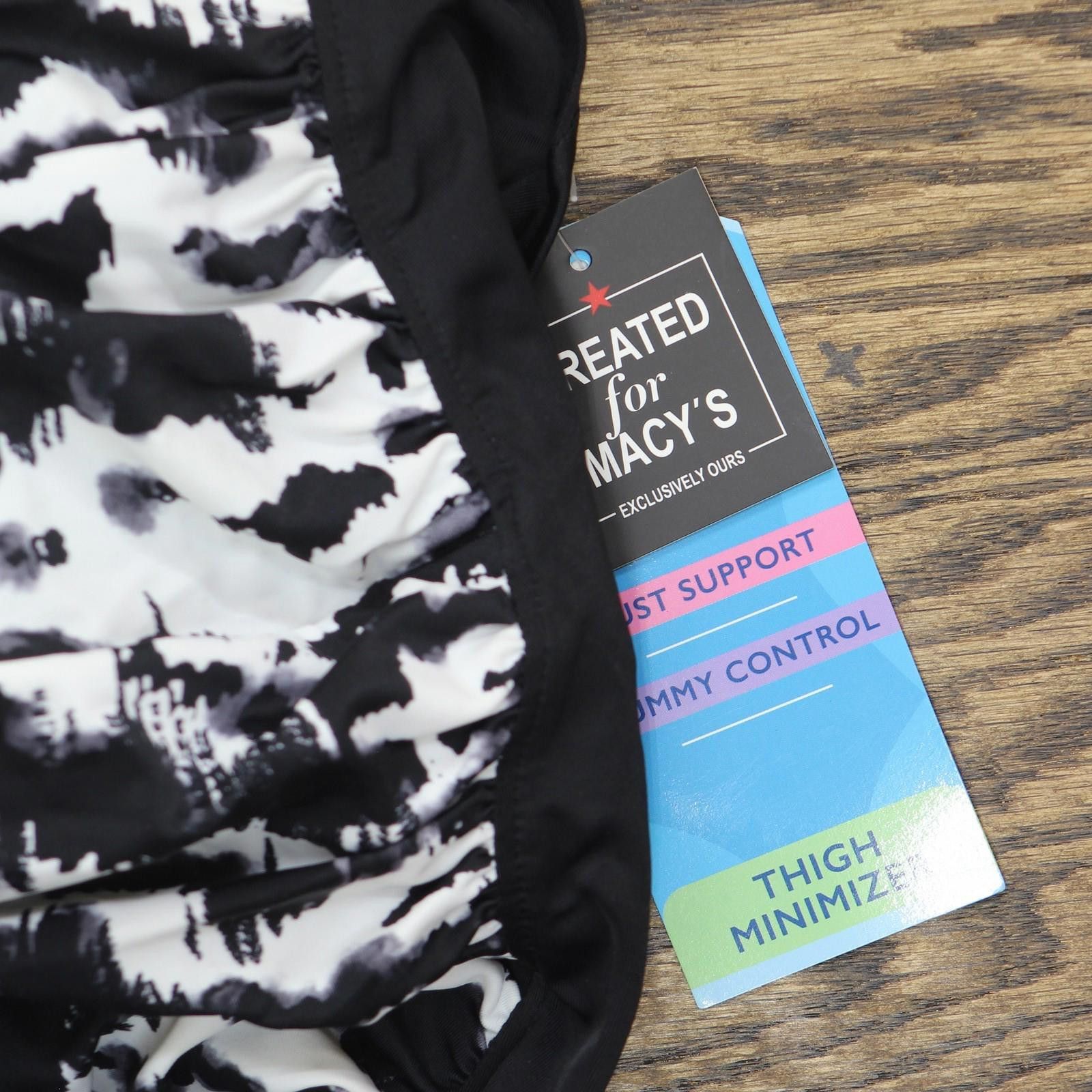 Other Nwt Swim Solutions Skater Swimsuit Feral Stripes Black 16w Size ONE SIZE - 3 Thumbnail