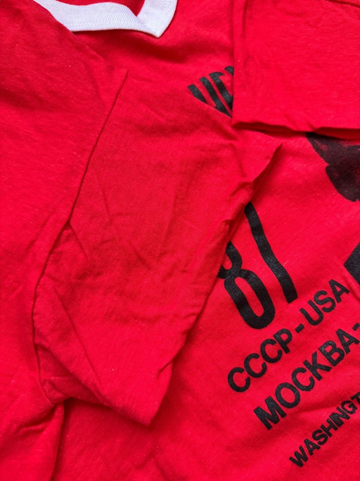 Cccp Vintage 1987 Gorbachev Tour Washington DC Single Stitch Tee Size US L / EU 52-54 / 3 - 4 Thumbnail