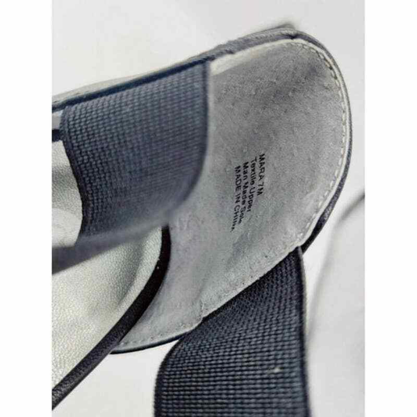 Maison Margiela men's Mara Dressbarn Black Cross Strap Sandals Heels Shoes Size US 7 / IT 37 - 7 Thumbnail