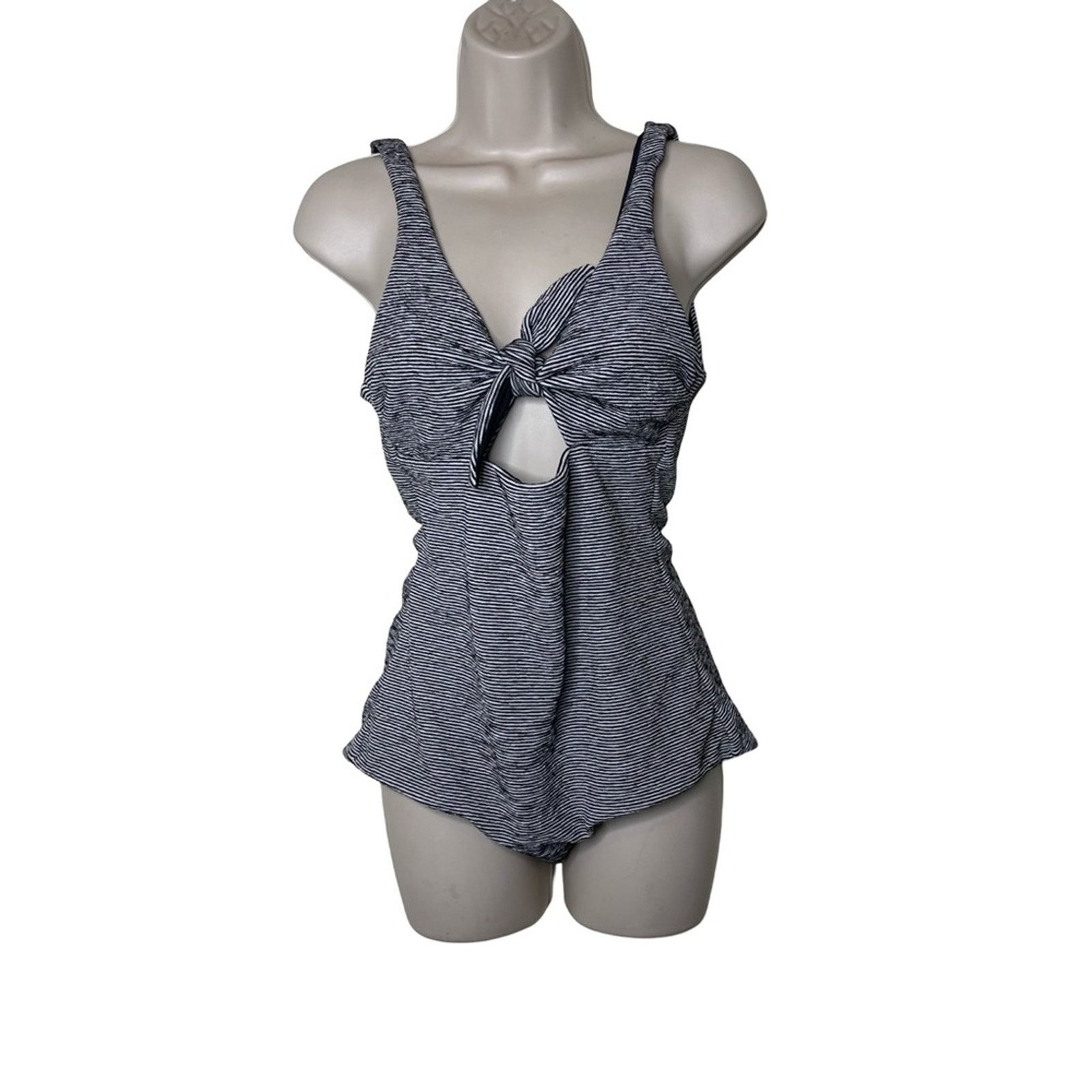 Mara Hoffman Mara Hoffman Adeline Tie-Front Striped One-Piece Swimsuit M Size M / US 6-8 / IT 42-44 - 2 Thumbnail