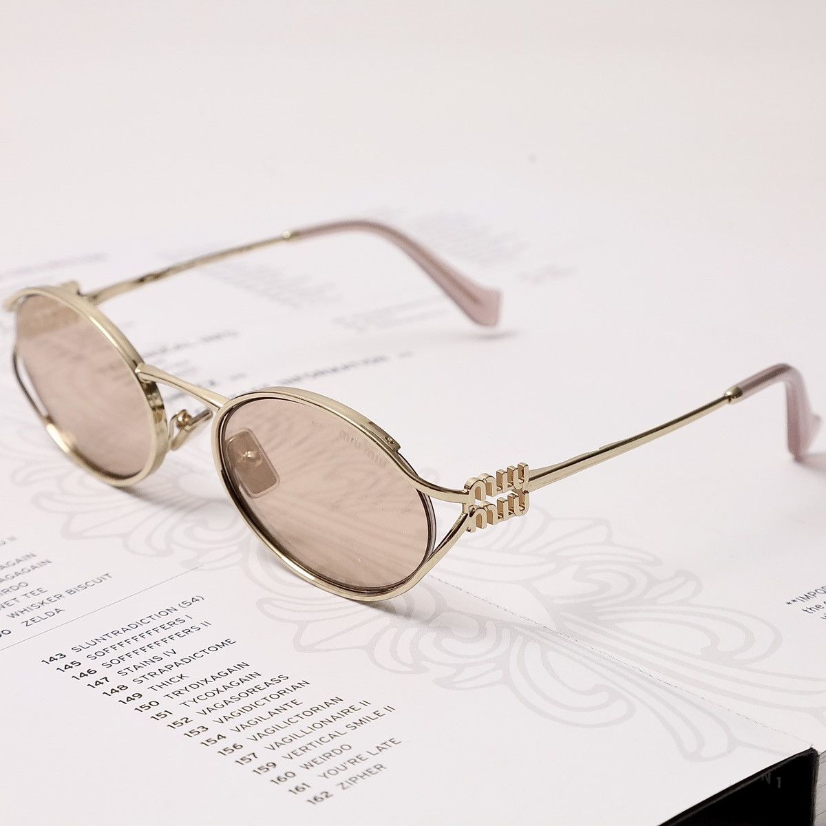 Miu Miu MIU MIU 0MU 52YS SUNGLASSES Size ONE SIZE - 2 Thumbnail