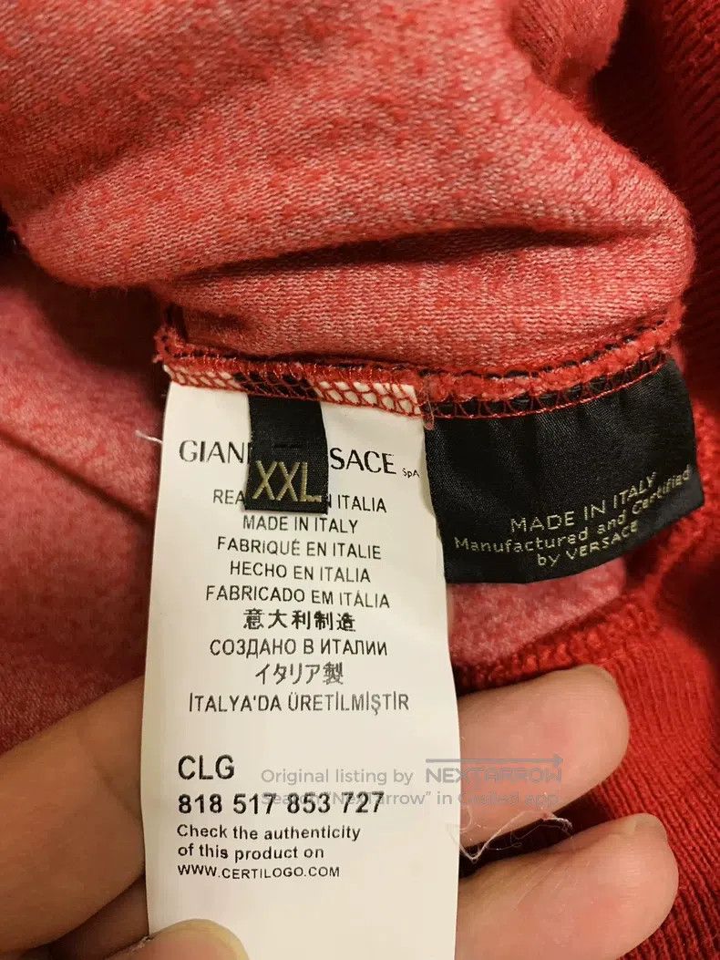 Versace Versace Velvet Medusa embroidered patterned hoodie Size US XXL / EU 58 / 5 - 5 Thumbnail