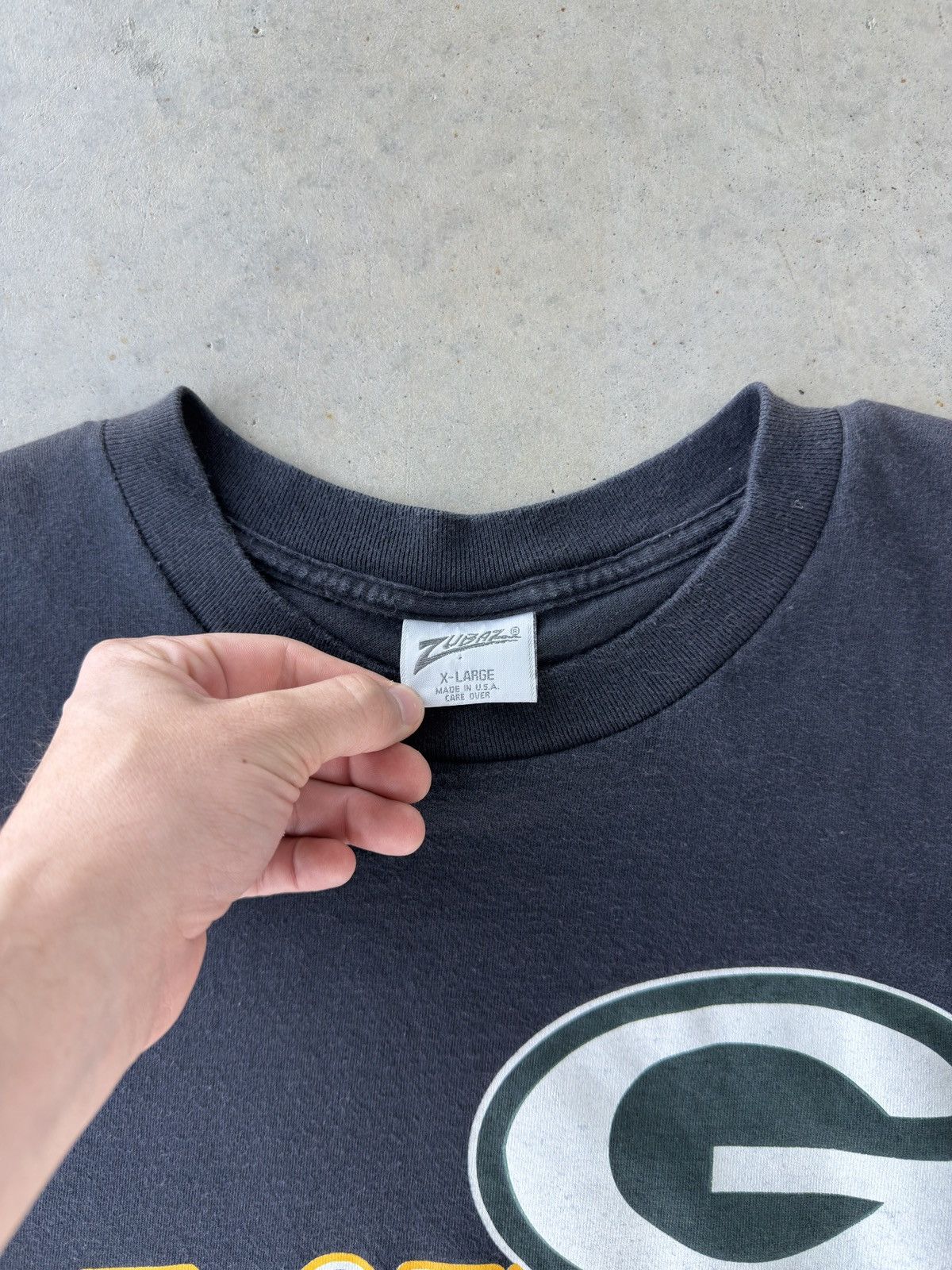 Vintage × Zubaz Vintage 90s Green Bay Packers Zubaz Nfl T Shirt Size US XL / EU 56 / 4 - 4 Thumbnail
