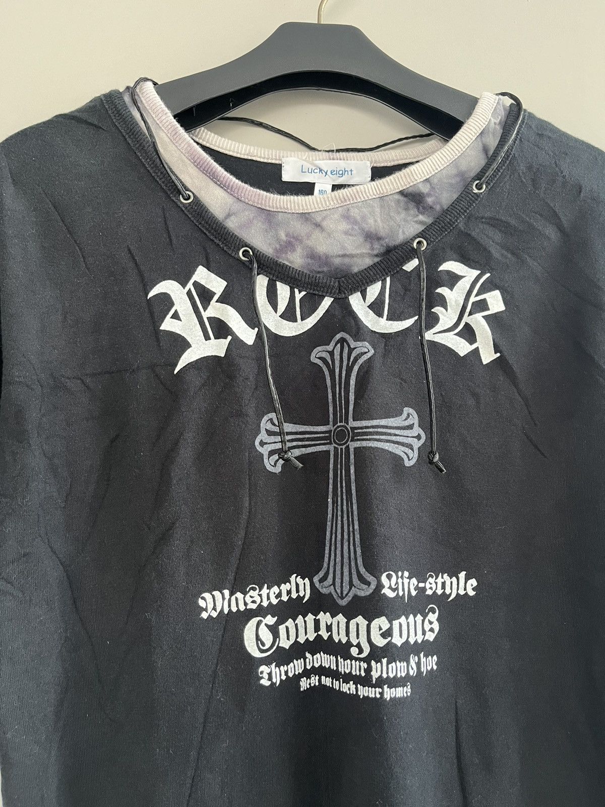 If Six Was Nine JAPANESE POEM ROCCK CROSS LUCKY EIGHT SEDITIONARIES PUNK Size US M / EU 48-50 / 2 - 4 Thumbnail
