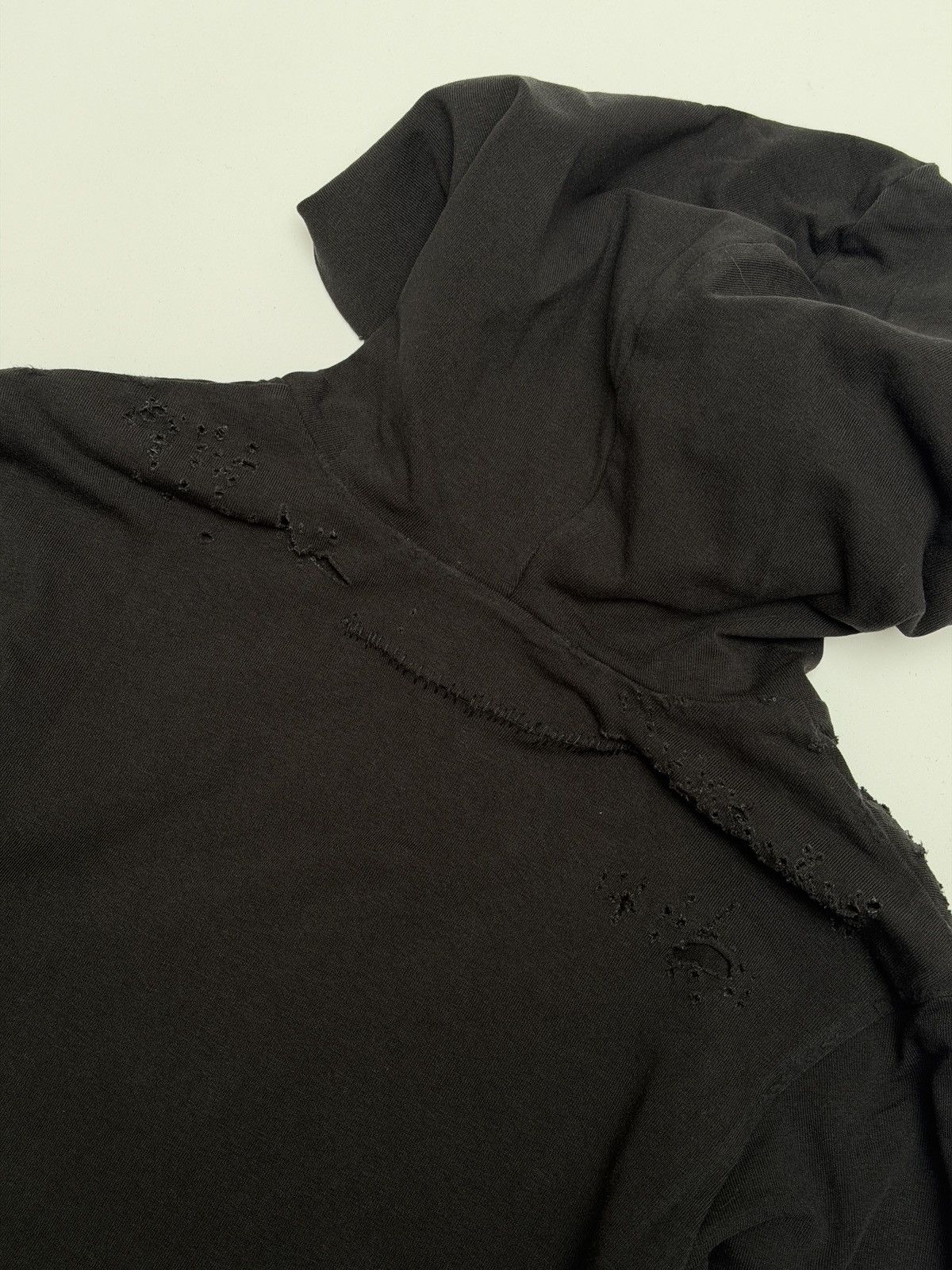 Balenciaga Balenciaga Antique Logo Print Peeling Stretch Zip Up Hoodie Size US XS / EU 42 / 0 - 5 Thumbnail