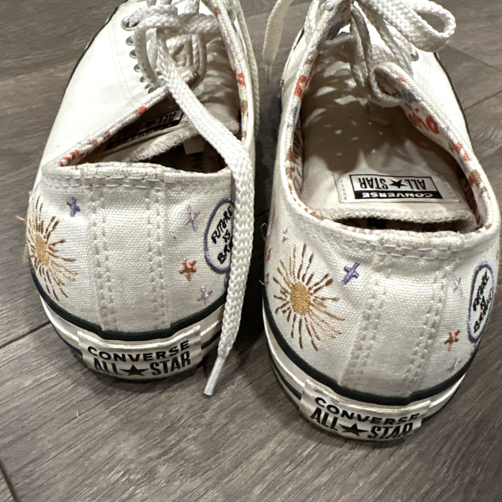 Converse Converse Chuck Taylor All Star Ox Sneakers Women's Size 10.5 Egret/Multi Lace Up Athletic Size US 10.5 / IT 40.5 - 5 Thumbnail