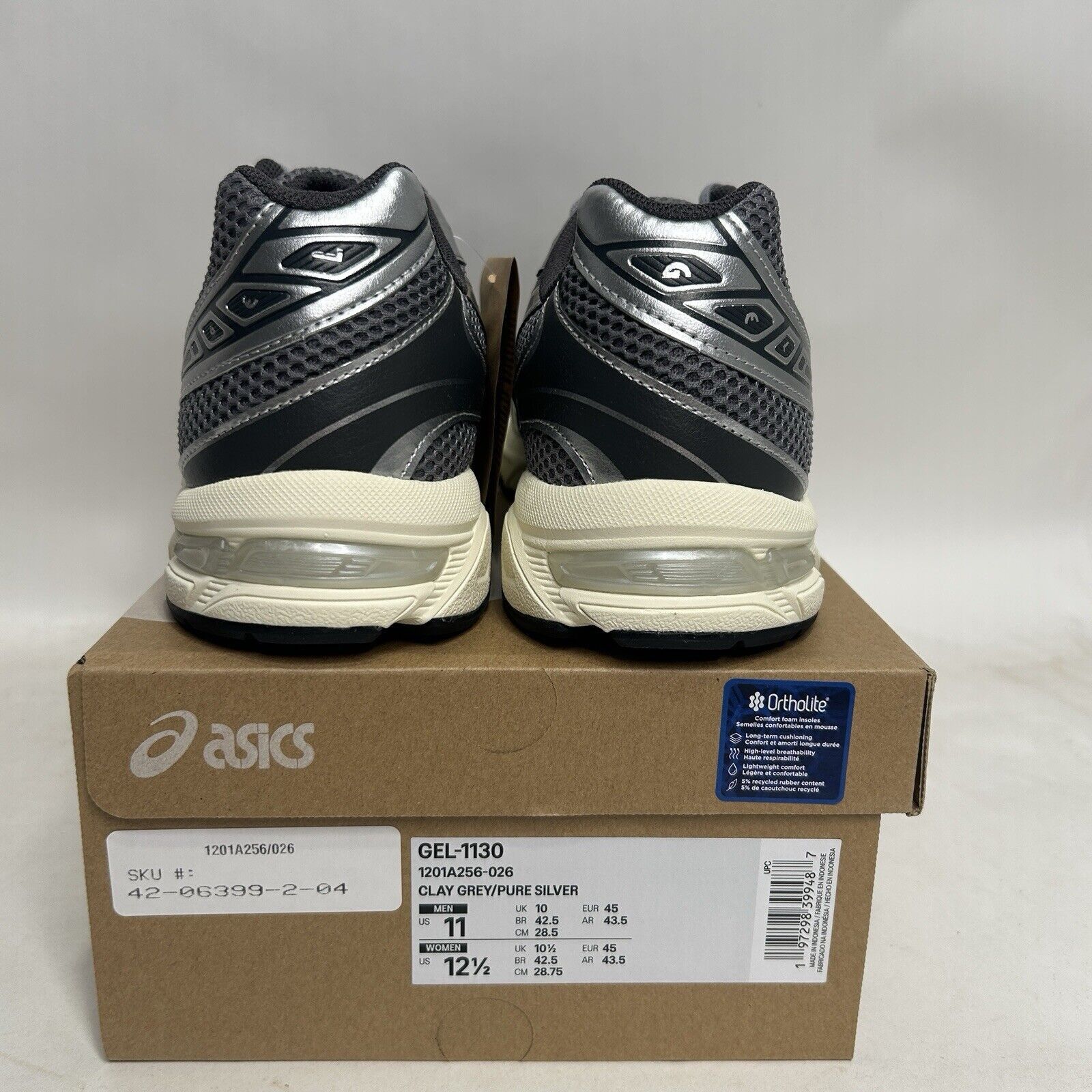 Asics ASICS Gel-1130 “Clay Grey Pure Silver” 2024 Size US 11 / EU 44 - 4 Thumbnail