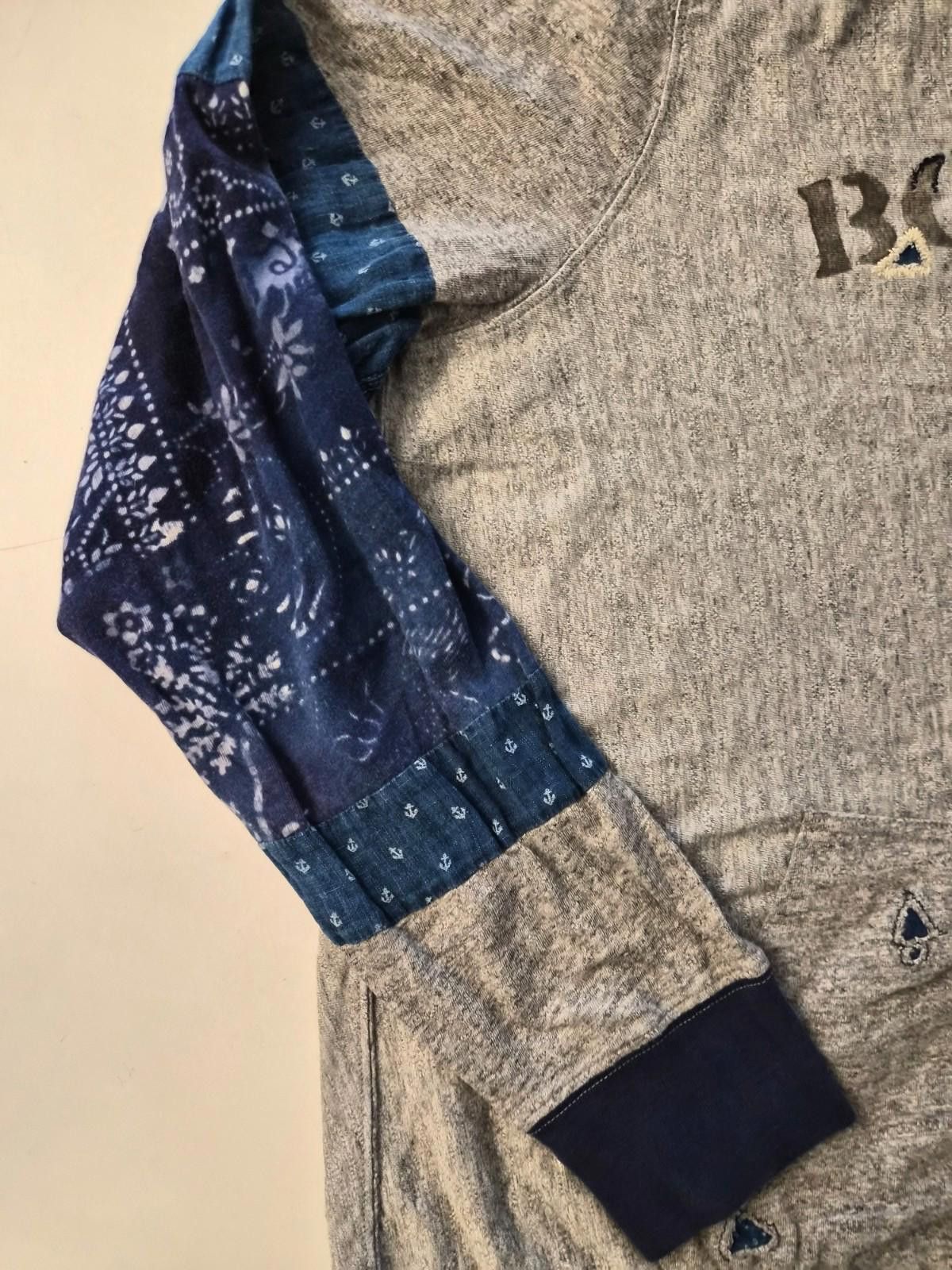 Polo Ralph Lauren Polo Ralph Lauren Men's Rips Detailed Patchwork Hoodie L Size US L / EU 52-54 / 3 - 3 Thumbnail