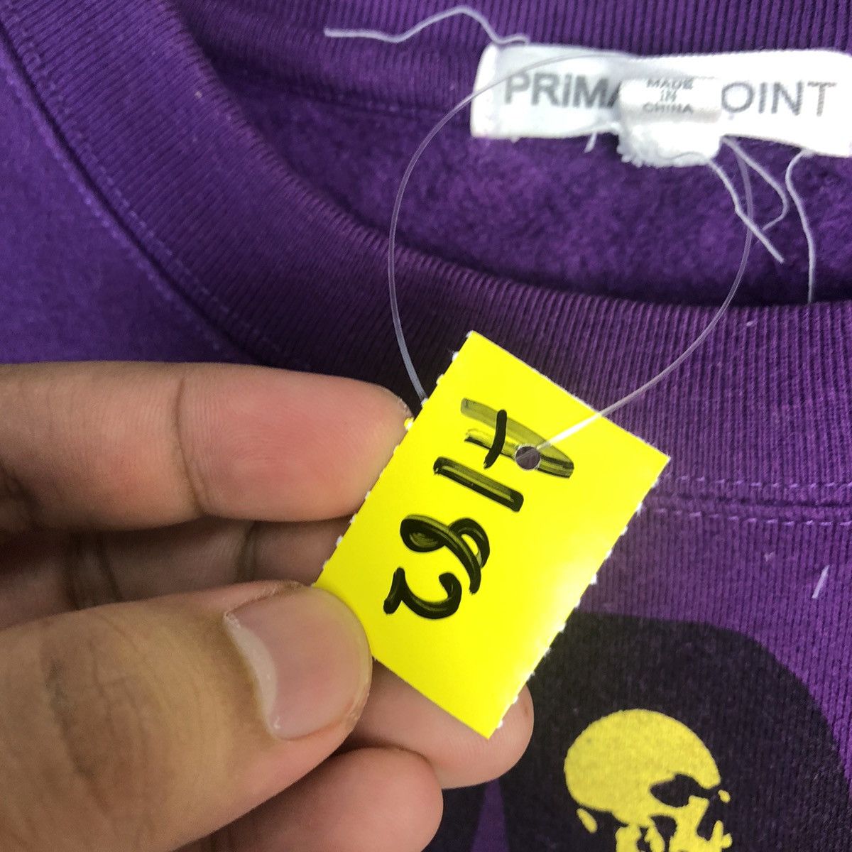Japanese Brand Primal Point skull Purple Sweatshirt #A182 Size US M / EU 48-50 / 2 - 11 Thumbnail