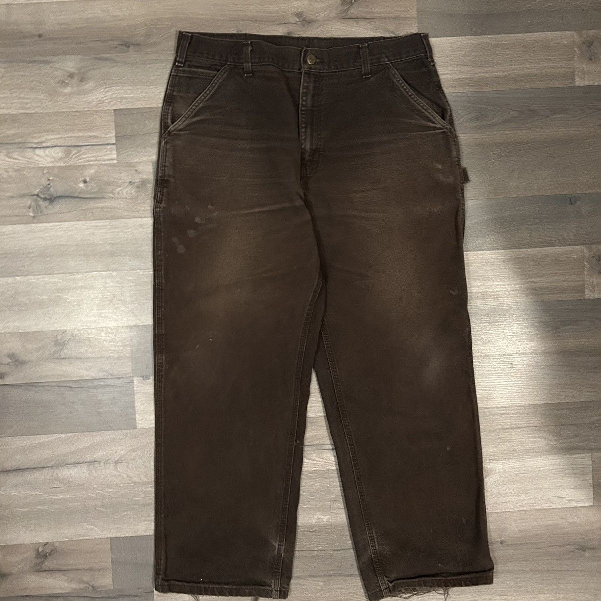 Carhartt × Vintage Vintage brown carhartt pants Size US 36 / EU 52 - 3 Thumbnail