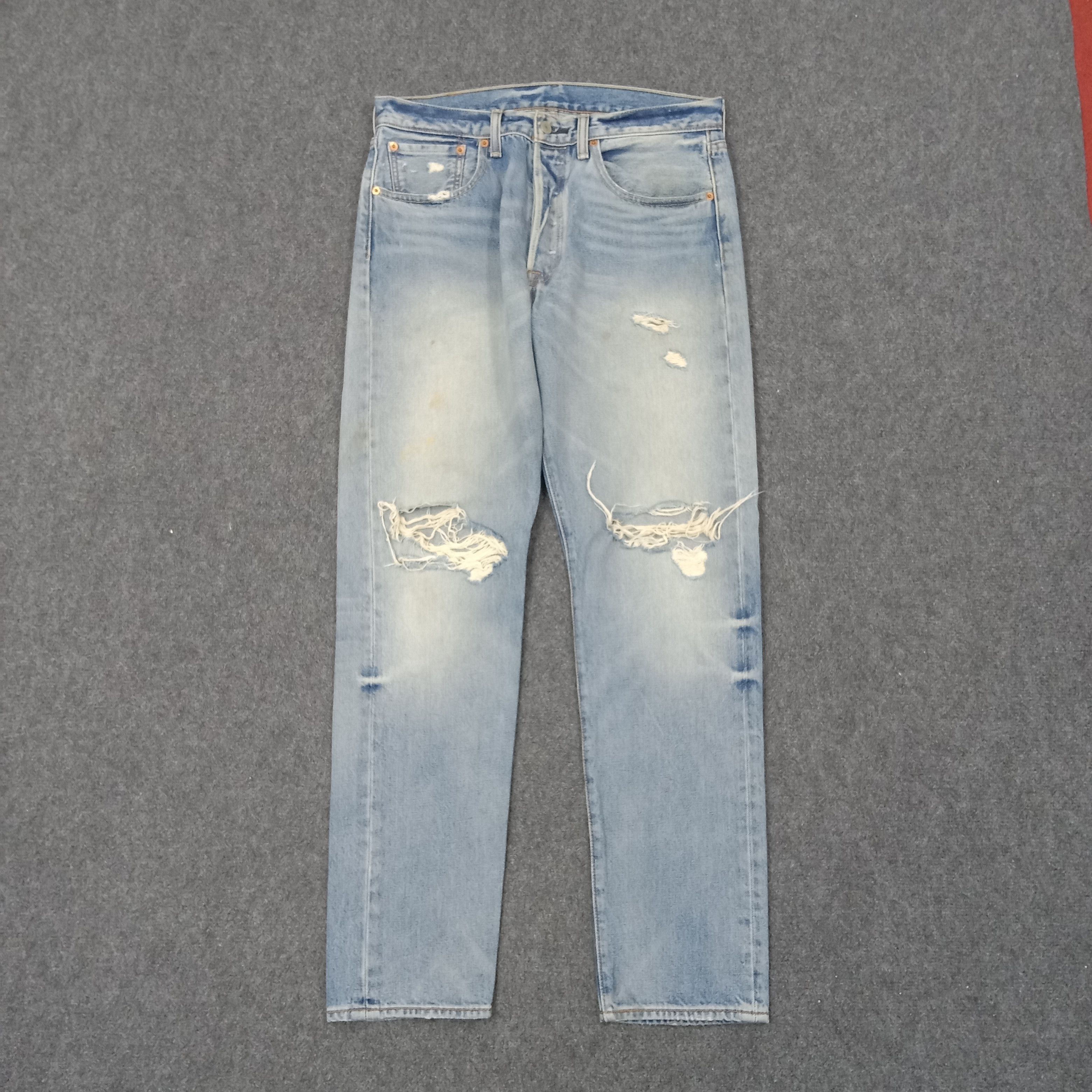 Levi's Levi's 501 American Distressed Style Denim Jeans c235n35 Size US 32 / EU 48 - 1 Thumbnail