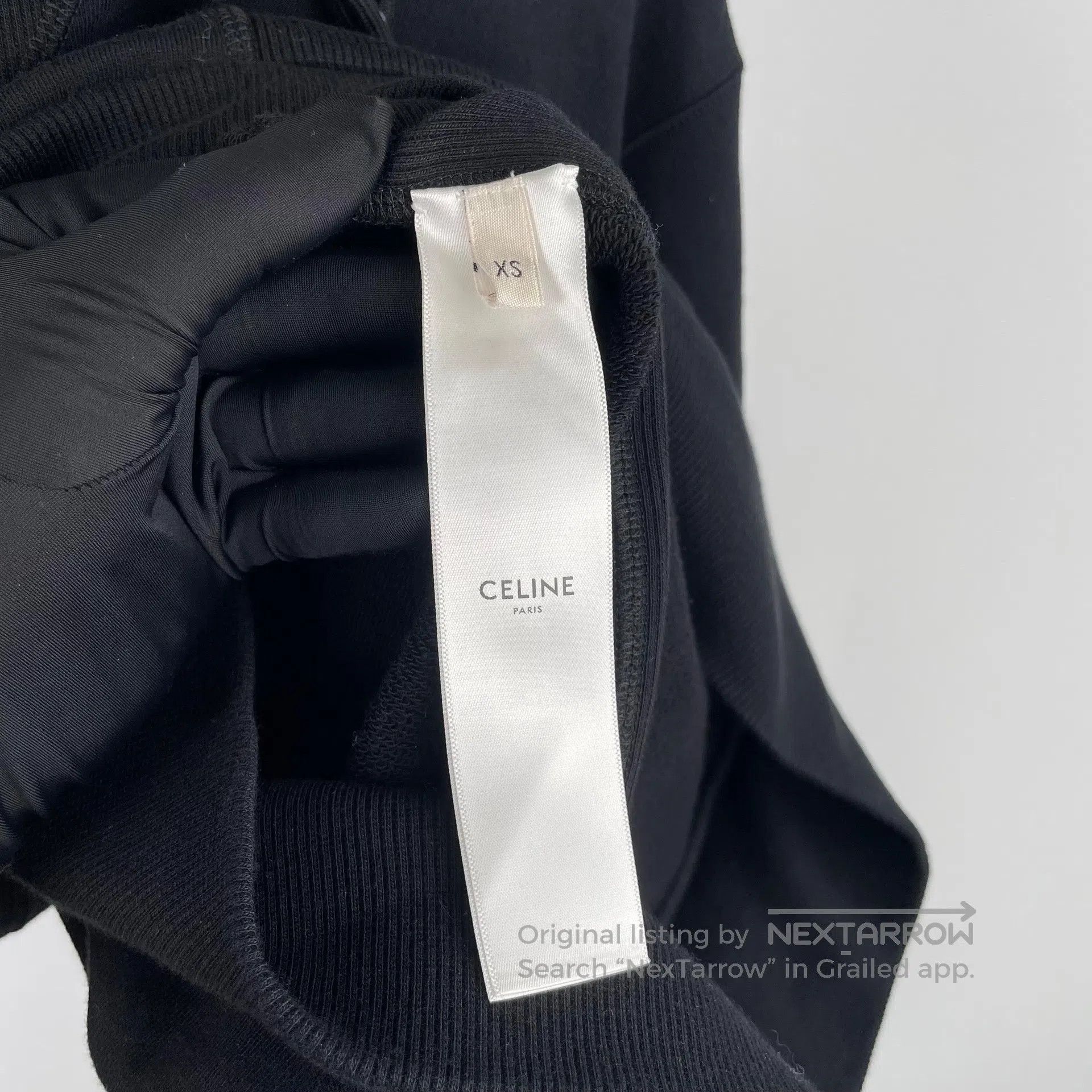 Celine CELINE Black logo cotton hoodie size XS| Size US XS / EU 42 / 0 - 5 Thumbnail