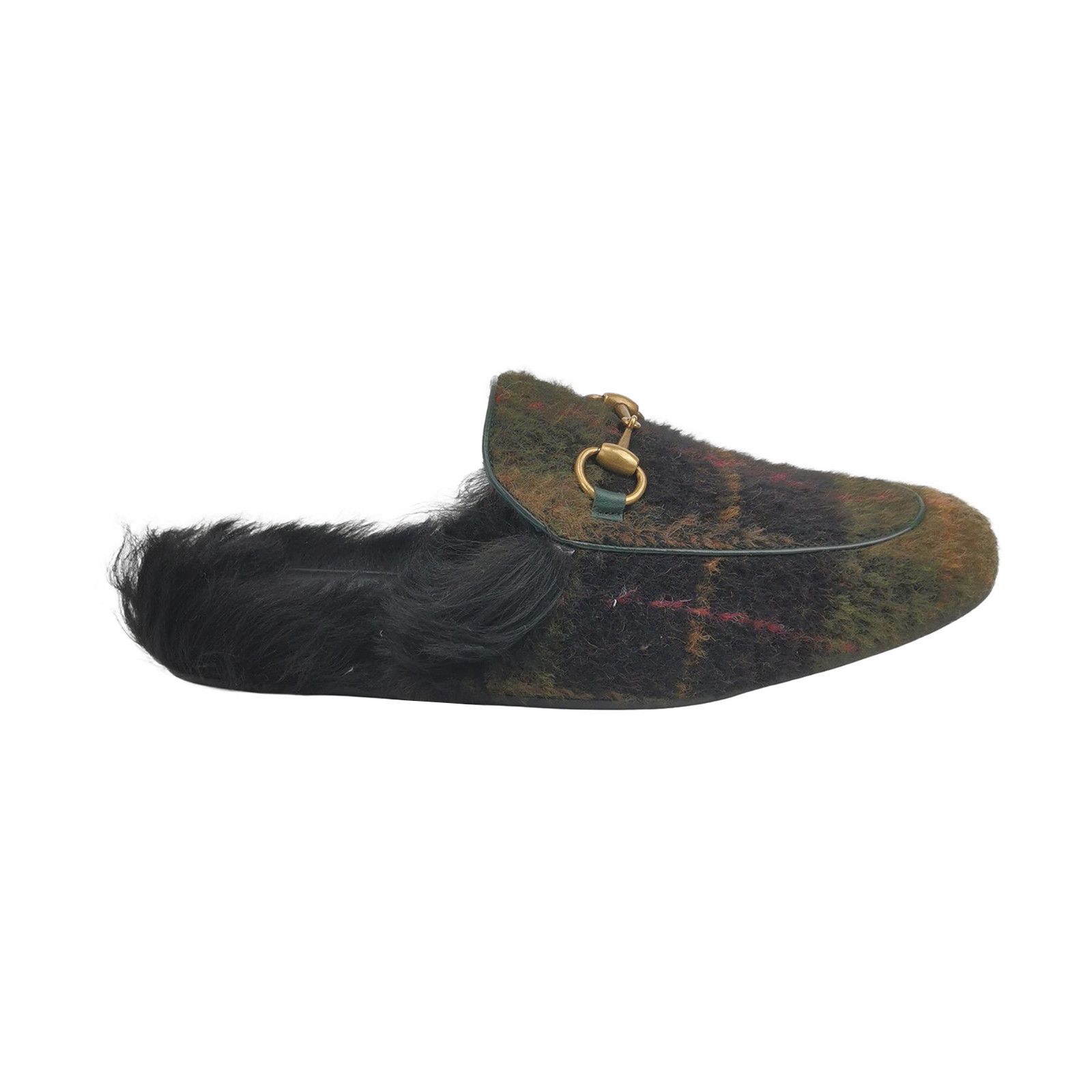 Gucci Gucci Plaid Wool Horsebit Mules Size 41 Size US 8 / EU 41 - 1 Thumbnail