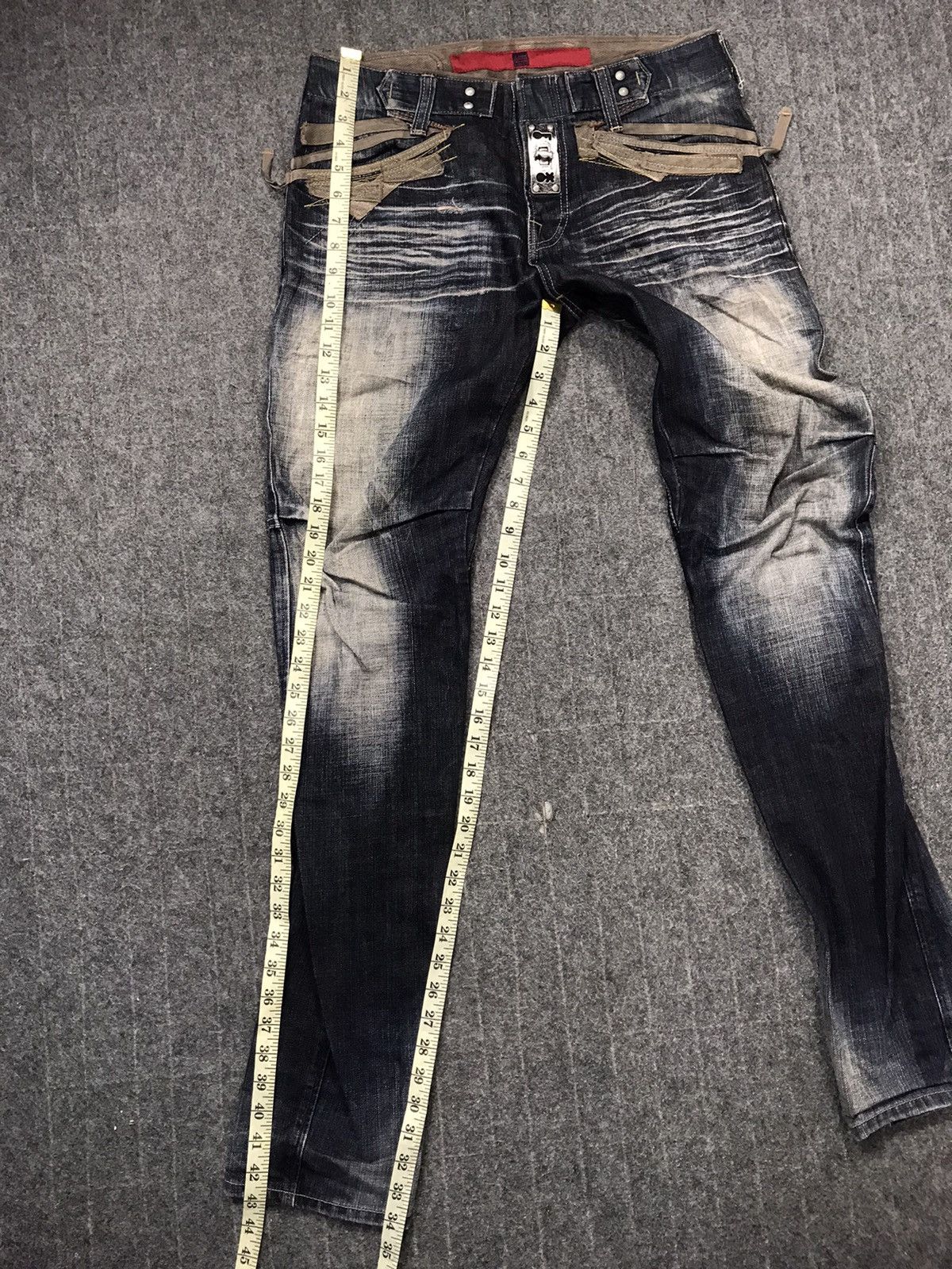 Marithe + Francois Girbaud Le Jeade Marithe Francois Girbaud Bondage Punk Skinny Size 30" / US 8 / IT 44 - 13 Thumbnail