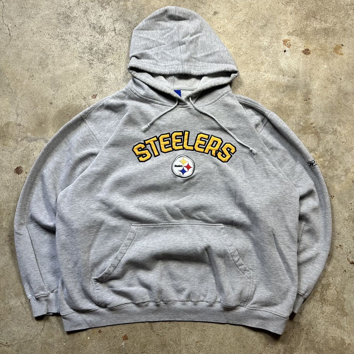 Vintage Y2K Reebok NFL Pittsburgh Steelers Football Hoodie