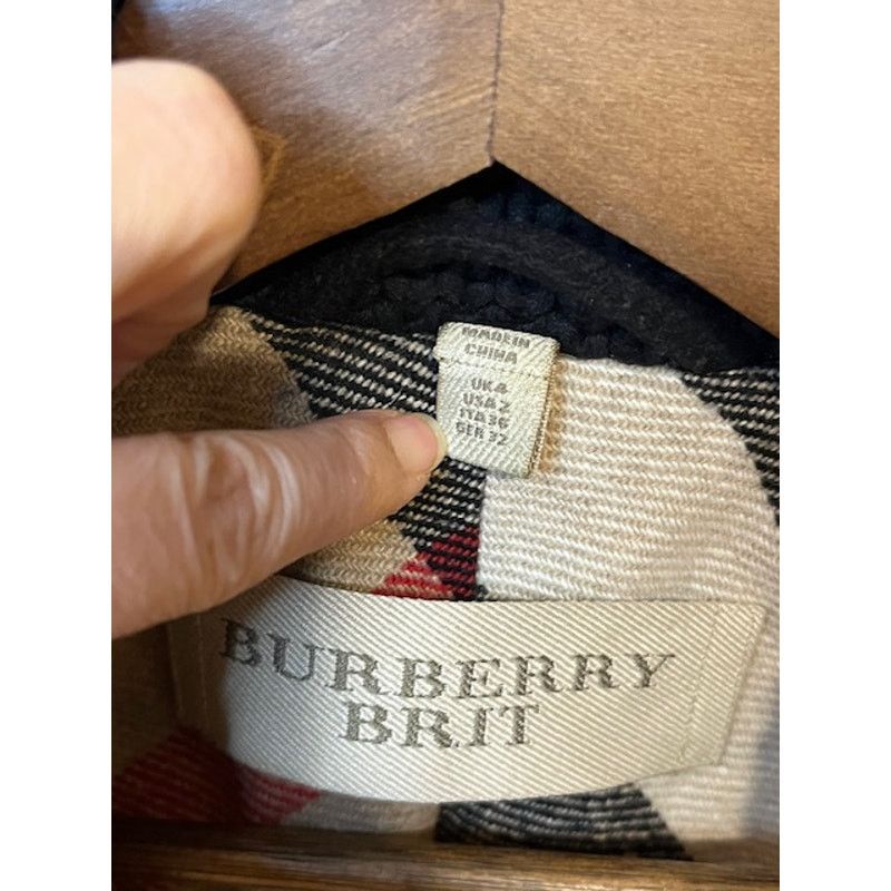 Burberry Burberry Brit Short Wool Pea Coat - US 2 (Fitted) Size XS / US 0-2 / IT 36-38 - 6 Thumbnail