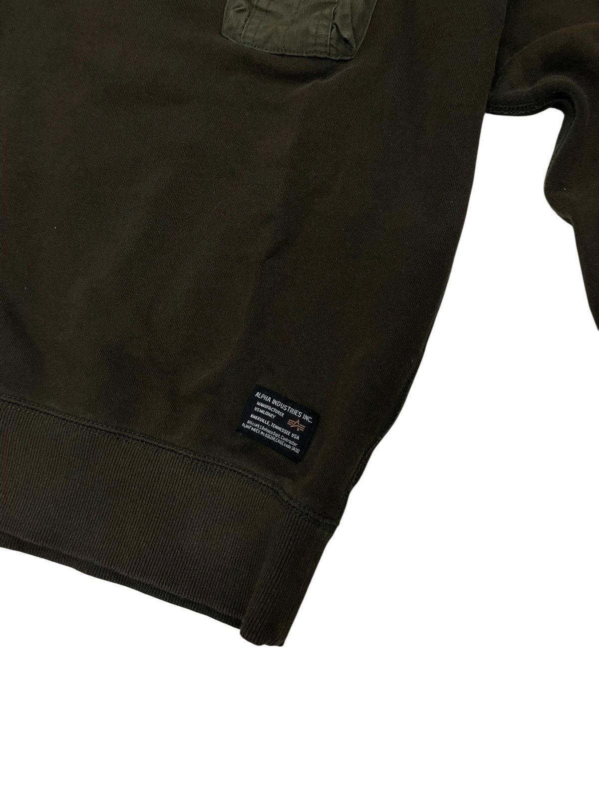 Alpha Industries Vintage 90s Alpha Industries Sweatshirt Army style Jacket Size US M / EU 48-50 / 2 - 3 Thumbnail