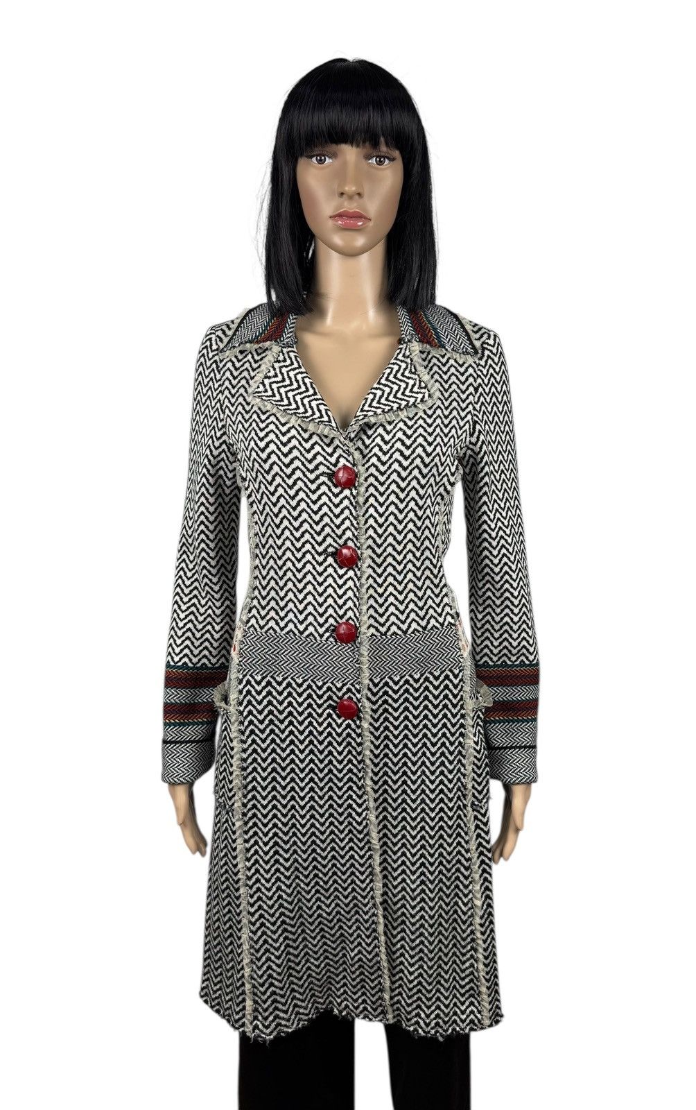 Other Pianura Studio Wool Knit Coat Ribbed size 40 Italy Size S / US 4 / IT 40 - 1 Thumbnail