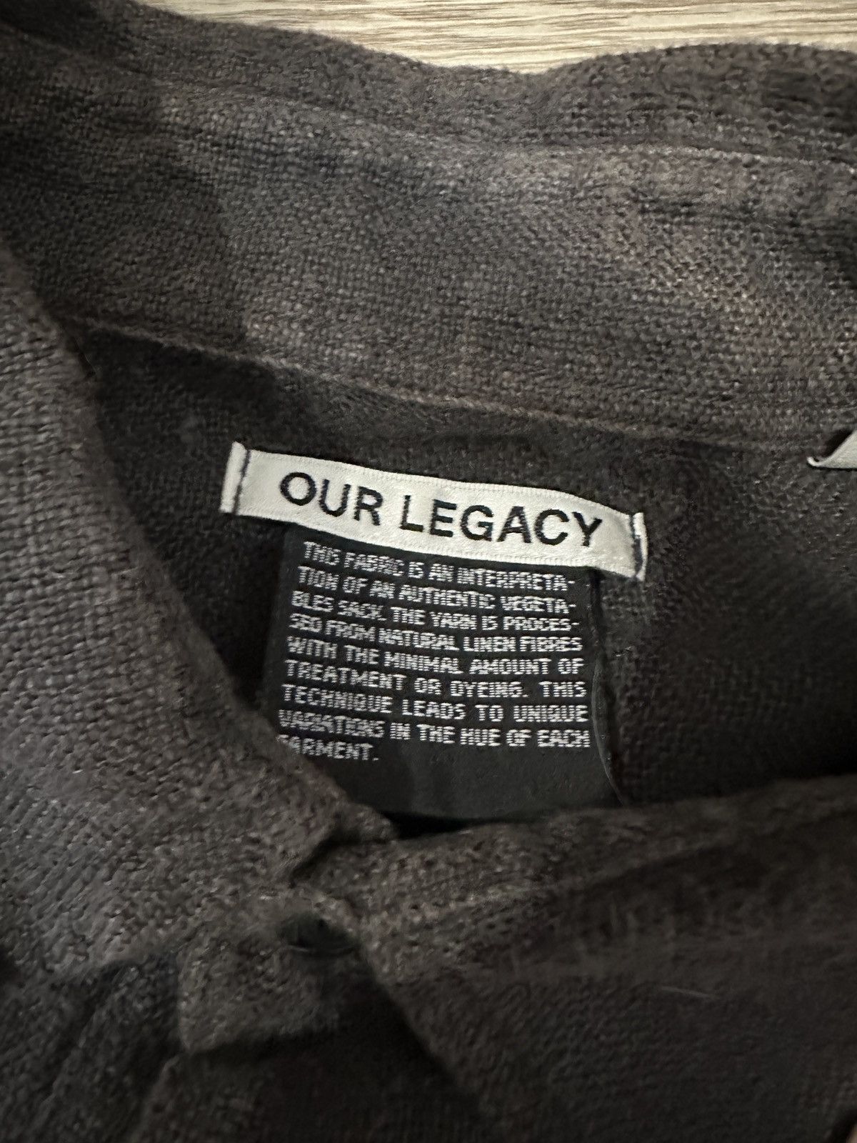 Our Legacy Our Legacy Linen Piquet Mudd Rough Sack Size US S / EU 44-46 / 1 - 3 Thumbnail