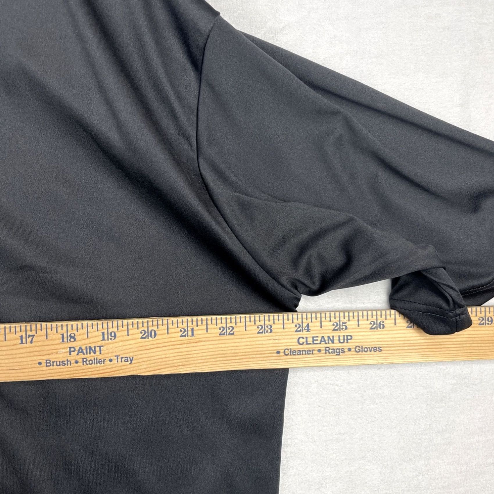 CO Collars & Co Shirt Mens XL Black Polo Button Down Dress Collar Preppy Stretch Size 46R - 7 Thumbnail