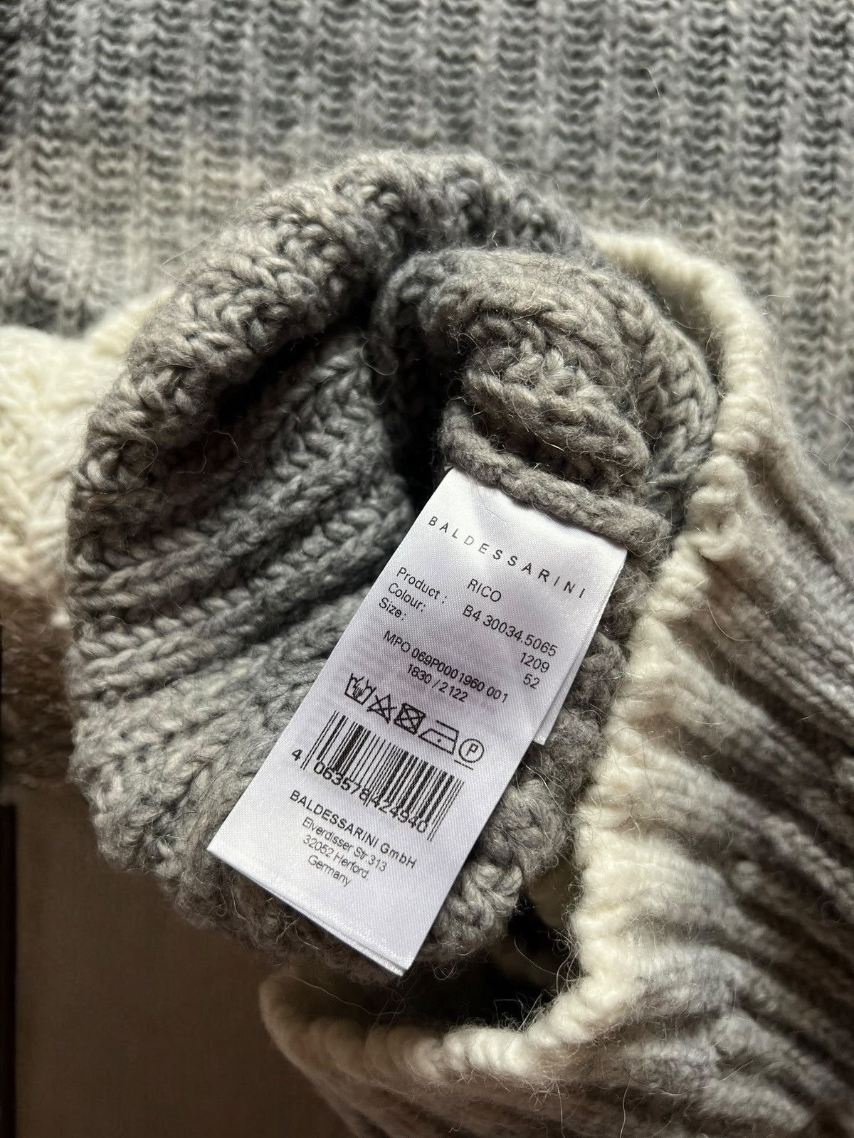 Baldessarini × Vintage BALDESSARINI HEAVY KNIT WOOL SWEATER TURTLENECK MULTICOLOUR Size US L / EU 52-54 / 3 - 6 Thumbnail