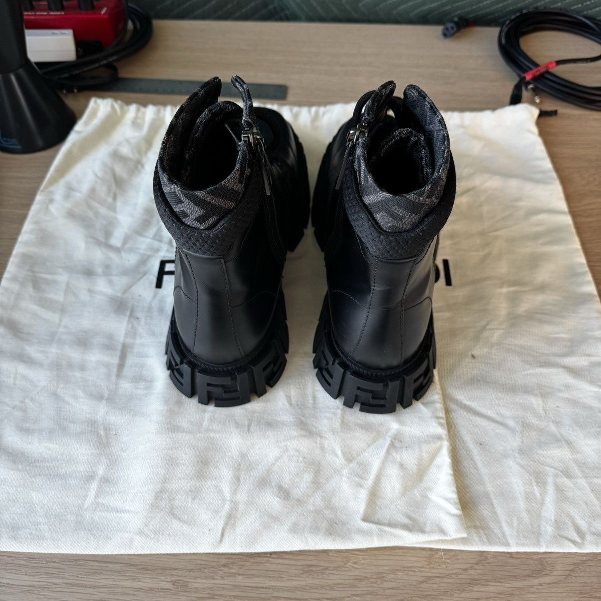 Fendi Fendi Force Lace-Up Boot ‘Black’ Size US 10 / EU 43 - 3 Thumbnail