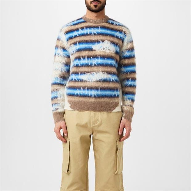 Amiri AMIRI Wool-Blend Logo Sweater Size US M / EU 48-50 / 2 - 2 Thumbnail