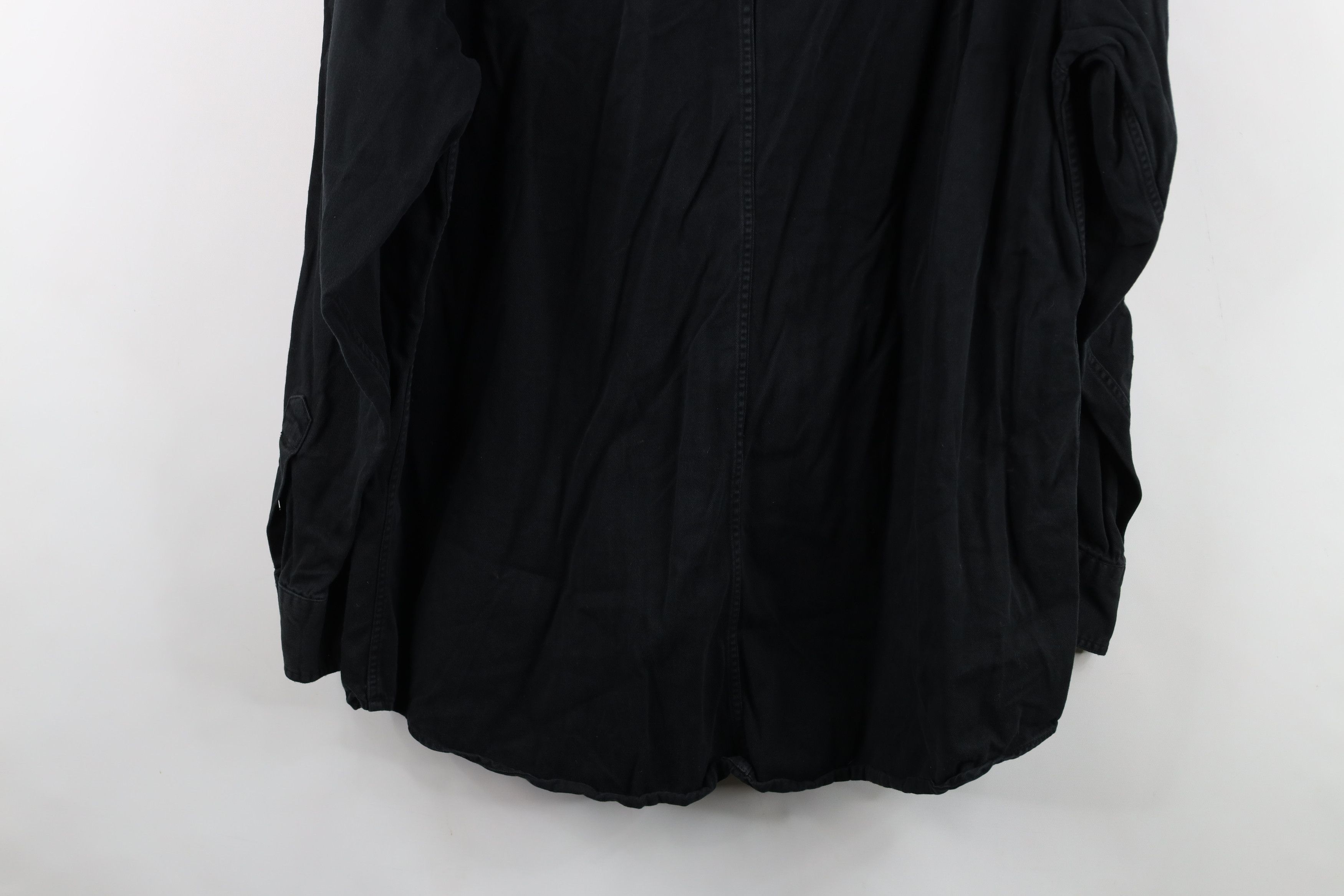 Vintage Vintage 90s Streetwear Big Pocket Cotton Twill Button Shirt Size US L / EU 52-54 / 3 - 14 Thumbnail