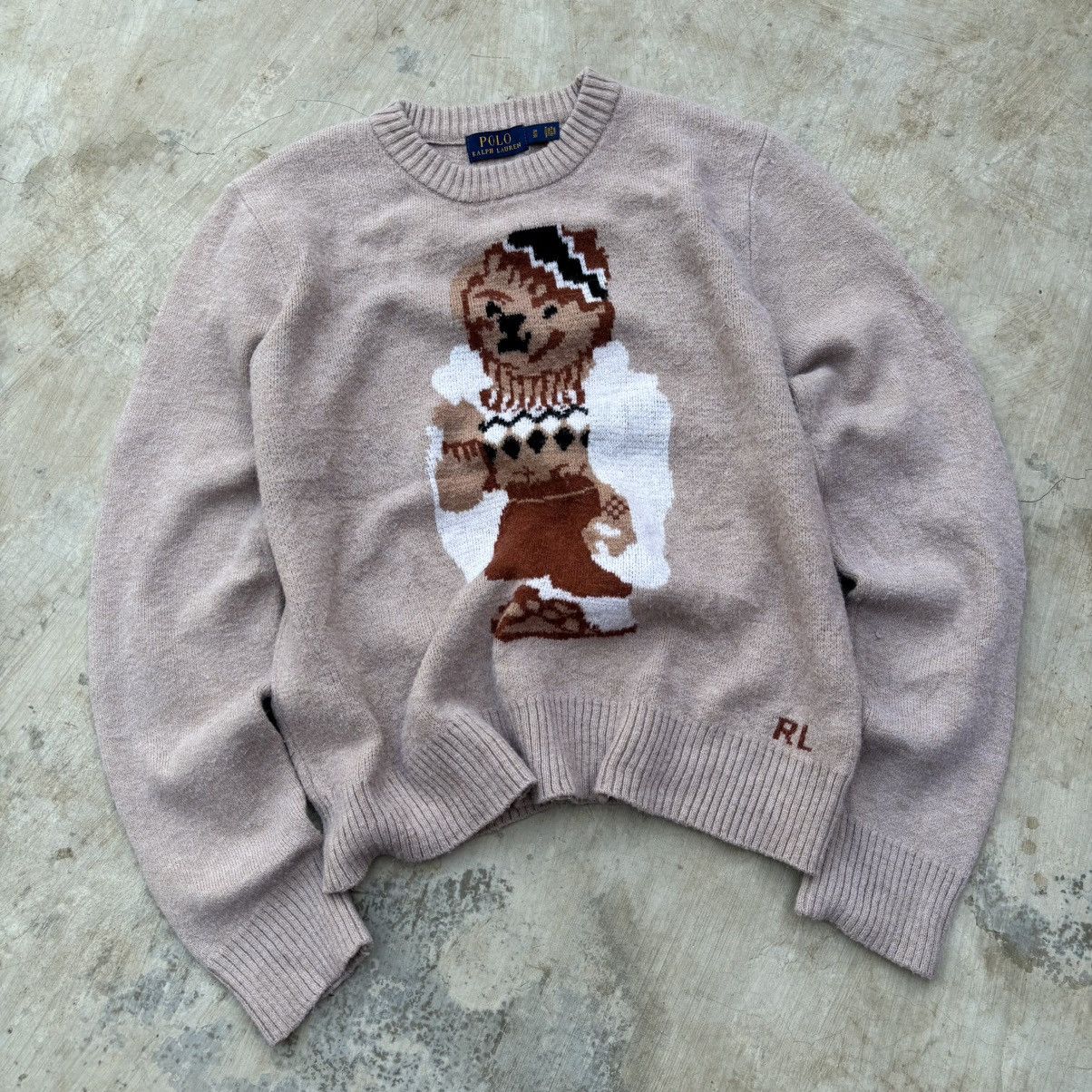 Polo Ralph Lauren Vintage 90s Polo Ralph Lauren Knitwear Size US L / EU 52-54 / 3 - 1 Thumbnail