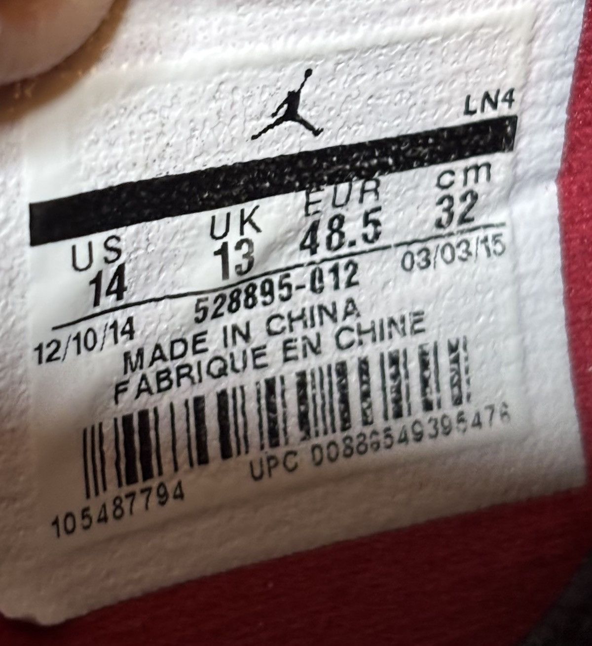 Jordan Brand Jordan 11 Retro Low Bred 2015 Size 14 Size US 14 / EU 47 - 7 Thumbnail