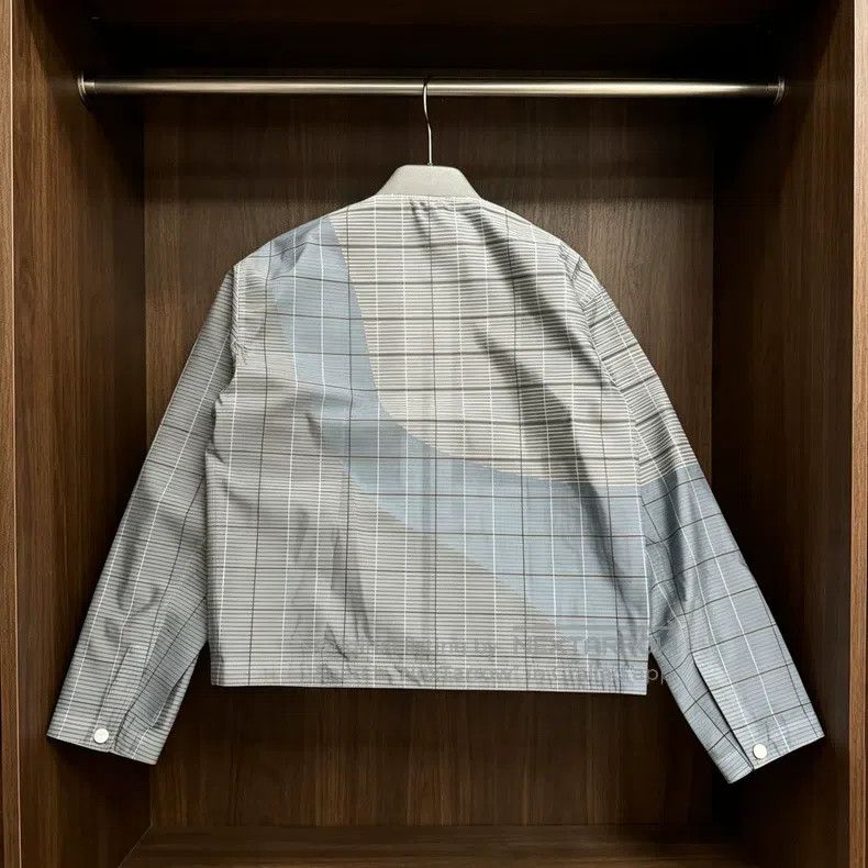 Hermes Hermes Blue and grey check pilot jacket Size US S / EU 44-46 / 1 - 2 Thumbnail