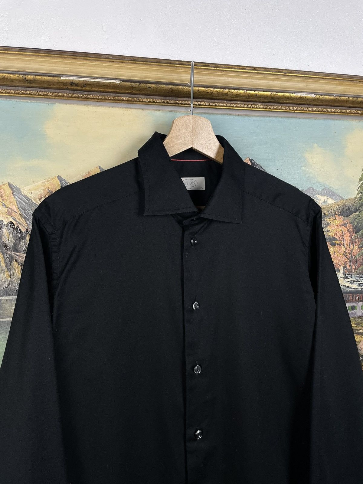 Eton Eton Black Shirt Old Money Luxury Designer Premium Size US M / EU 48-50 / 2 - 5 Thumbnail