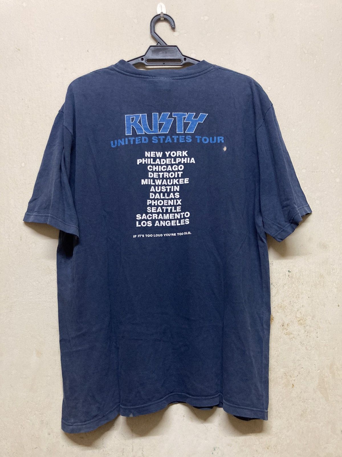 Rusty × Vintage Vintage Rusty United States Tour Kiss Parody Tshirt Size US L / EU 52-54 / 3 - 2 Thumbnail