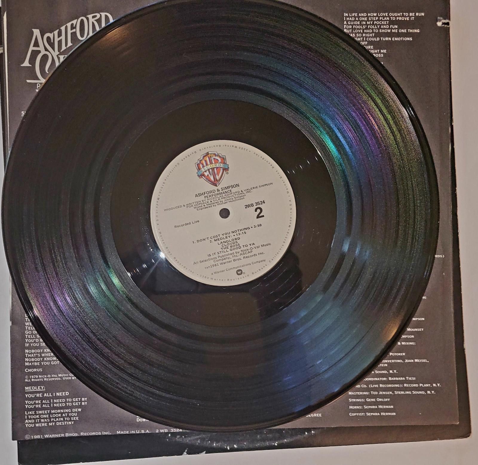 Designer ASHFORD & SIMPSON “ PERFORMANCE “2xLP, Vinyl VG+ Size ONE SIZE - 8 Thumbnail