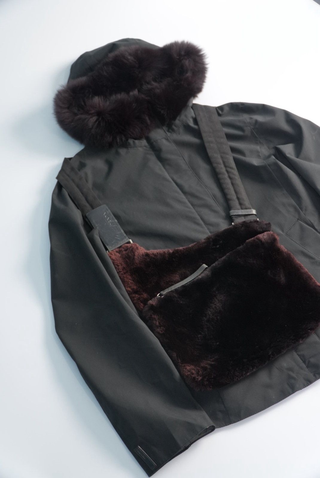 Prada Prada Sport Fur Jacket & Prada FW1999 Crossbody Bag Soft Fur Size US M / EU 48-50 / 2 - 5 Thumbnail