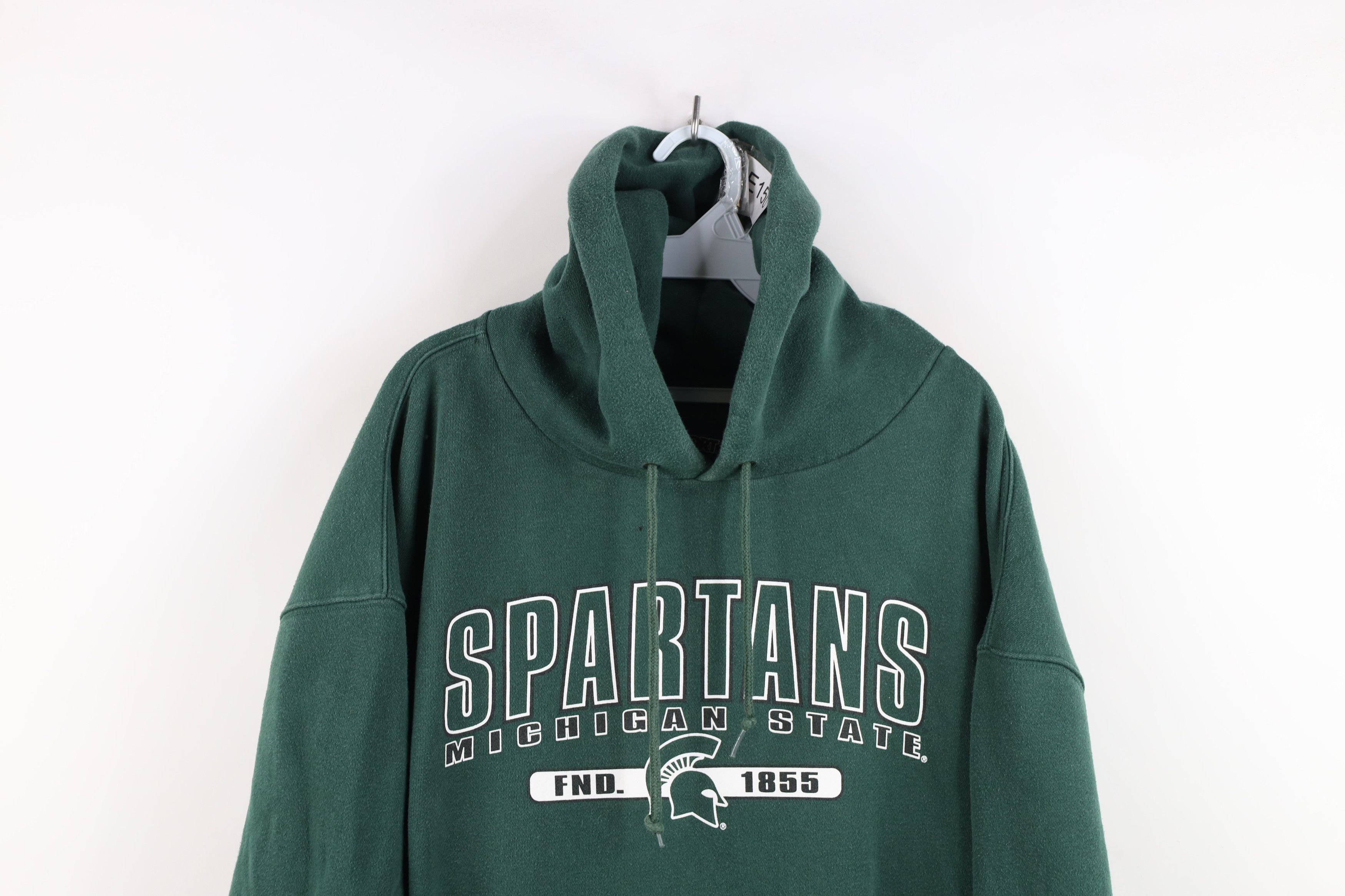 Vintage Vintage 90s Michigan State University Hoodie Sweatshirt Size US XXL / EU 58 / 5 - 2 Thumbnail