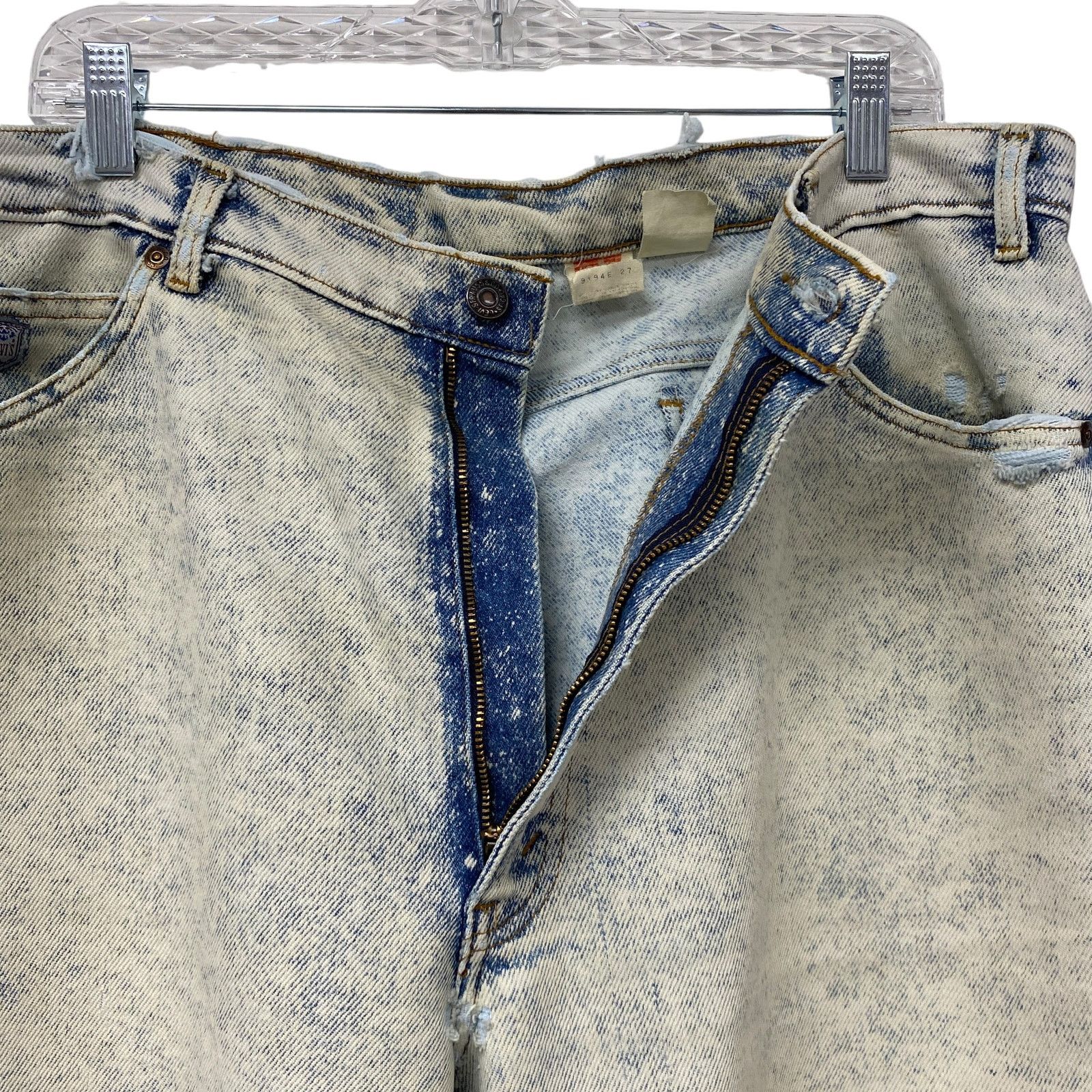 Levi's Vintage Levis Silver Medal Light Acid Wash Distressed Jeans Size 38" / US 16 / IT 52 - 4 Thumbnail