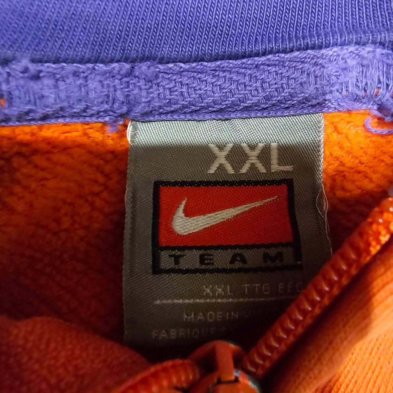 Nike Nike Team Clemson Tigers Orange Zip Hoodie Jacket XXL 3896 Size US XXL / EU 58 / 5 - 5 Thumbnail