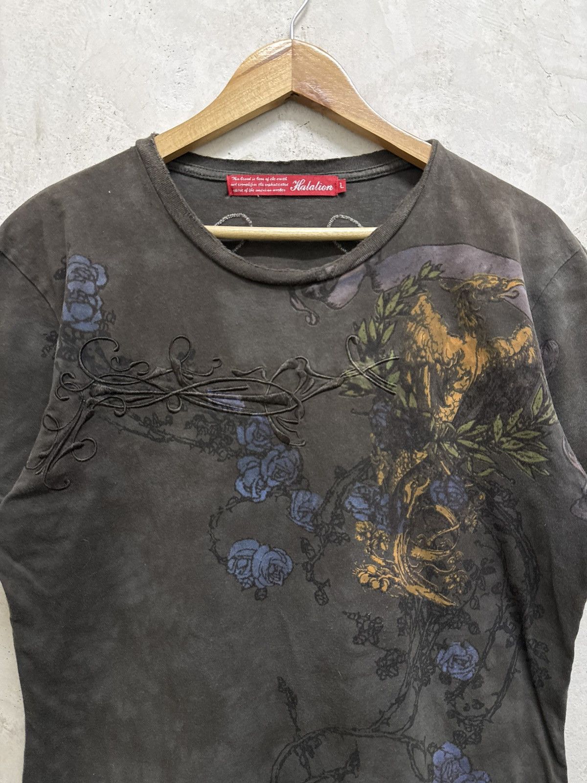 Affliction 2000s Halation “Baptism” affliction style y2k T-shirt Size US L / EU 52-54 / 3 - 4 Thumbnail