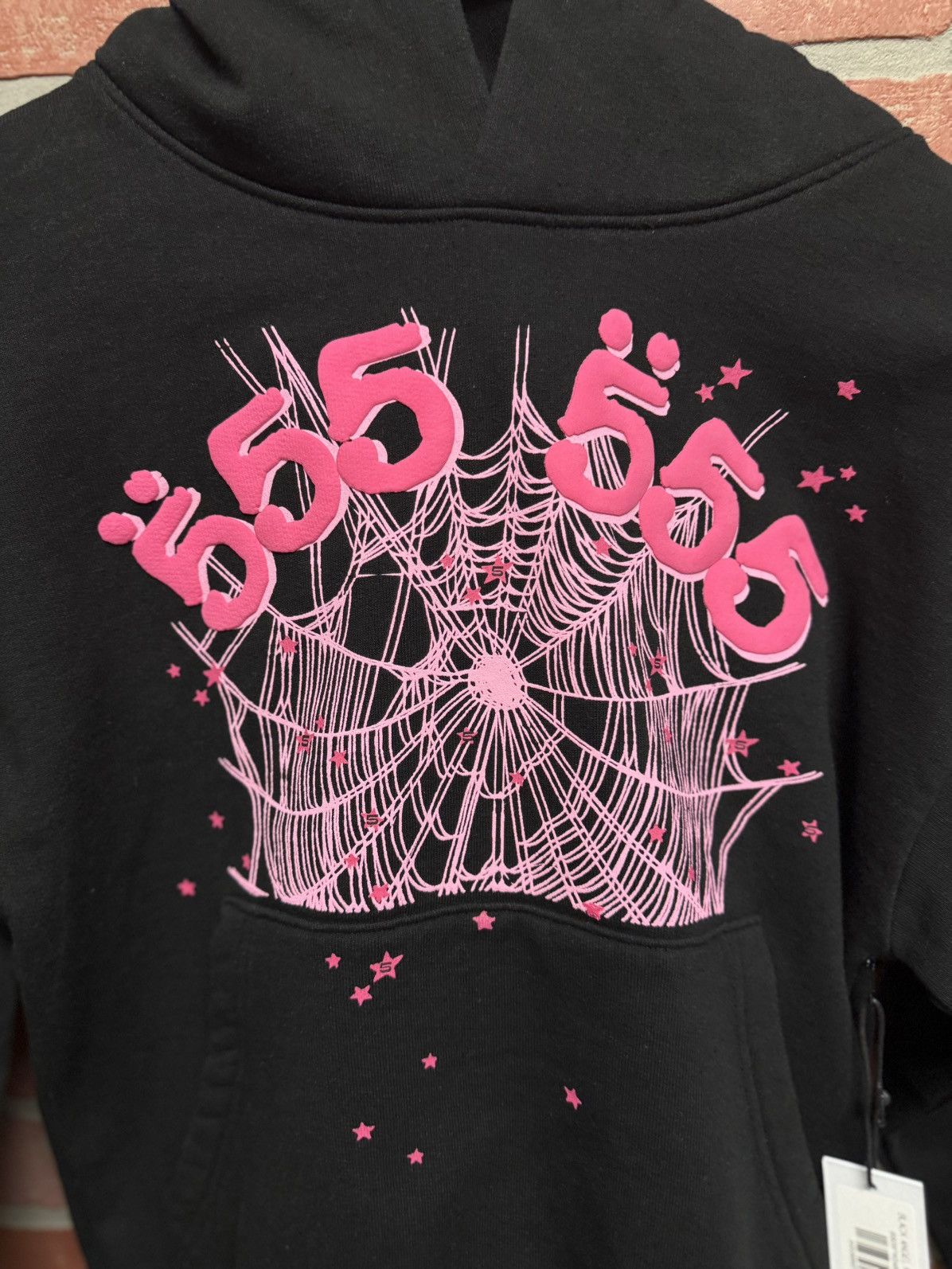 Sp5der Sp5der Woldside Pink Black Hoodie Size XS (NEW) Size US XS / EU 42 / 0 - 5 Thumbnail